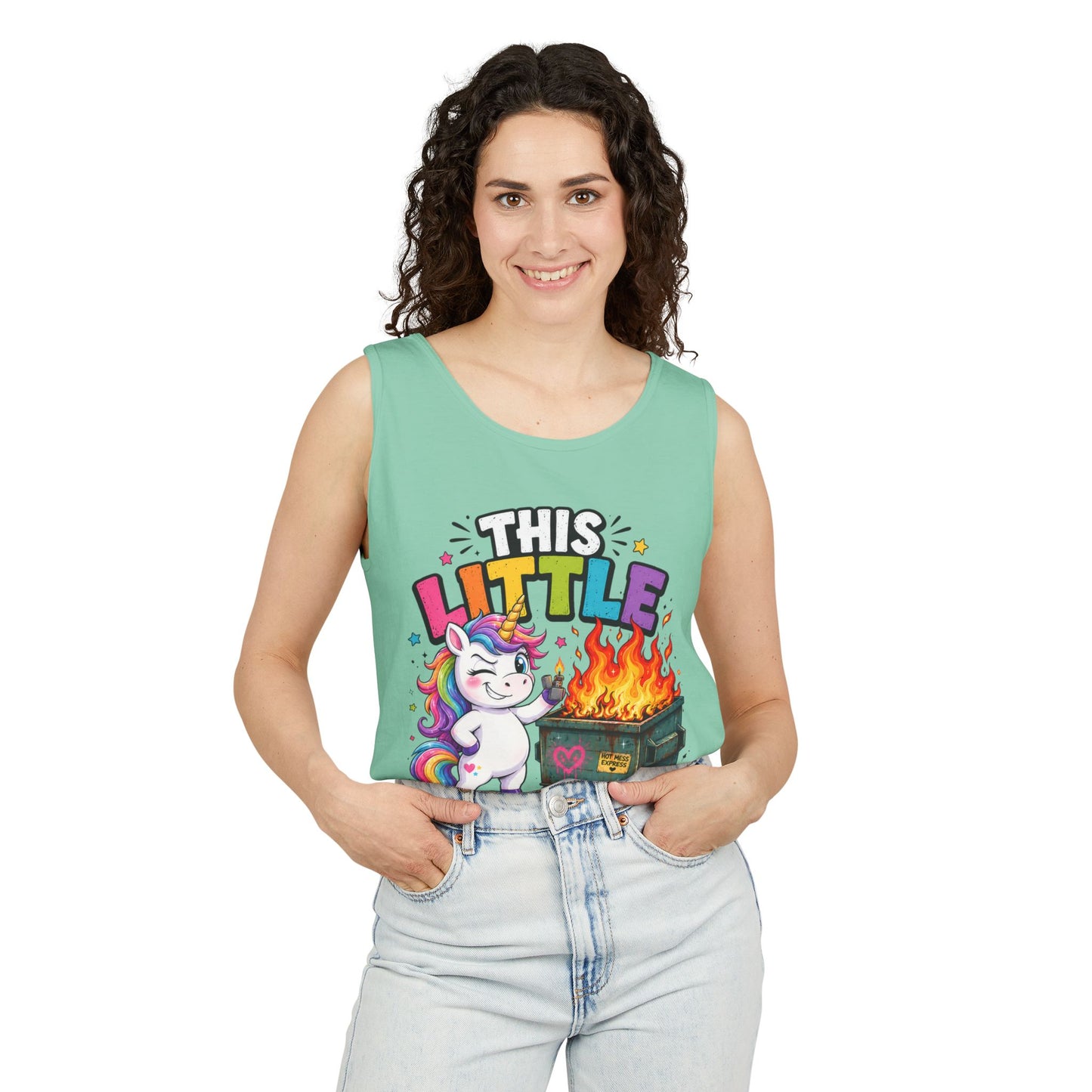 This Little Light Of Mine Unicorn Tank Top — Funny Vintage Unicorn Graphic Tank