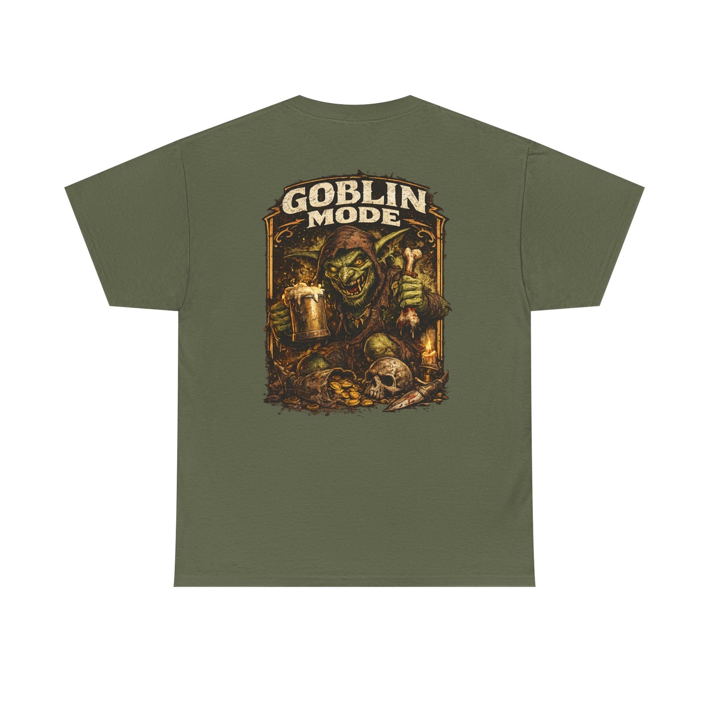 Goblin Mode Tee — Fantasy Goblin Skull Graphic T-Shirt