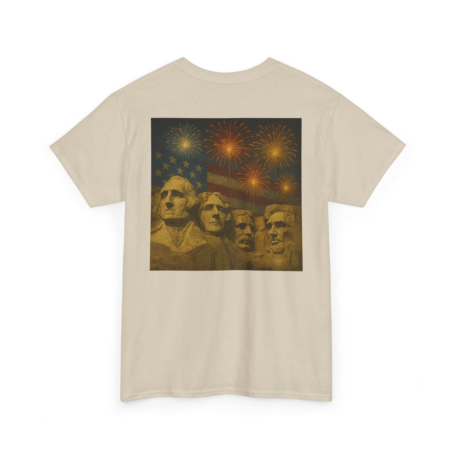 Mount Rushmore Fireworks T-Shirt – Patriotic Fourth of July Tee