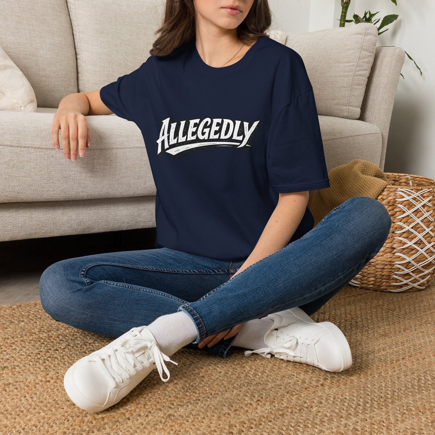 Allegedly Retro Script T-Shirt