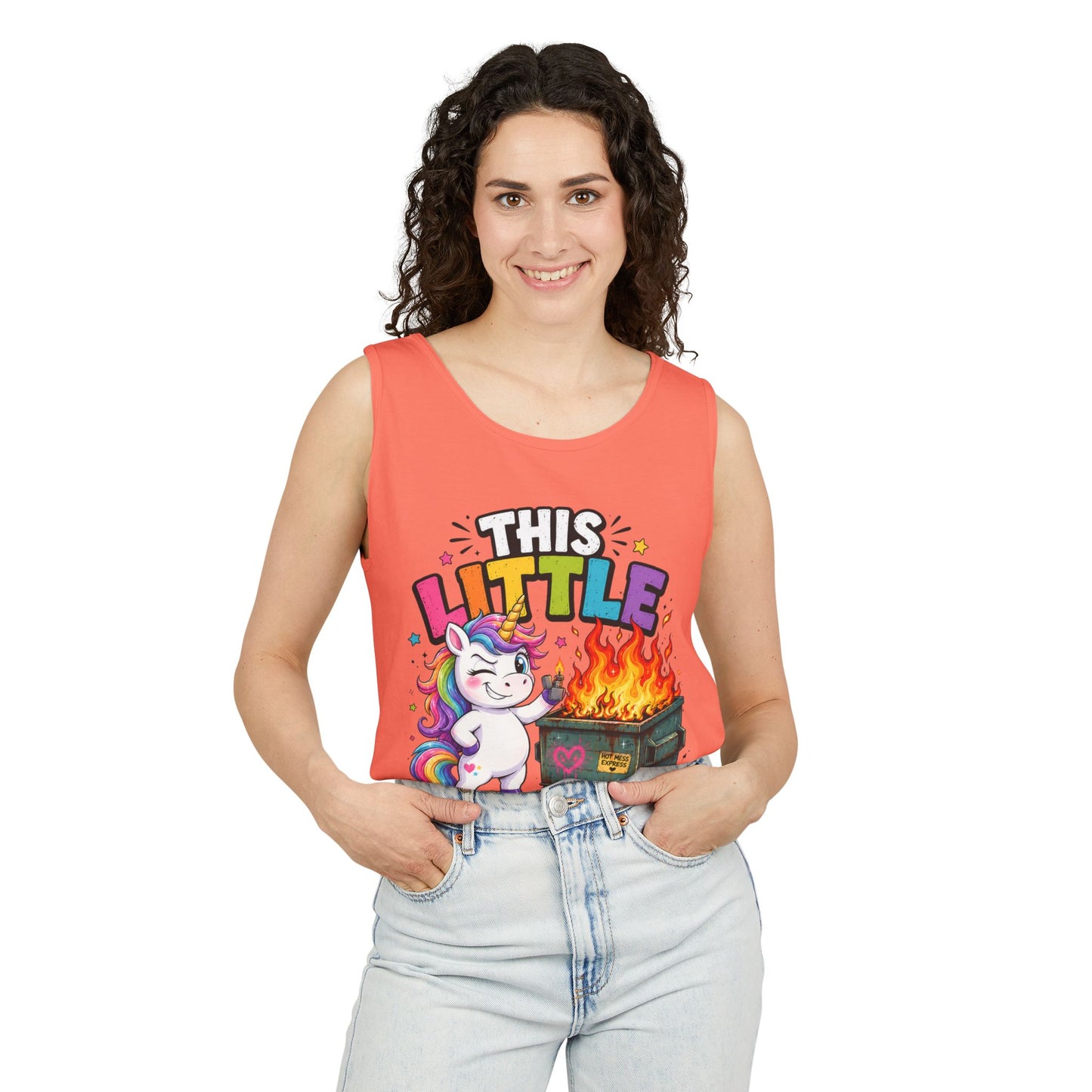 This Little Light Of Mine Unicorn Tank Top — Funny Vintage Unicorn Graphic Tank