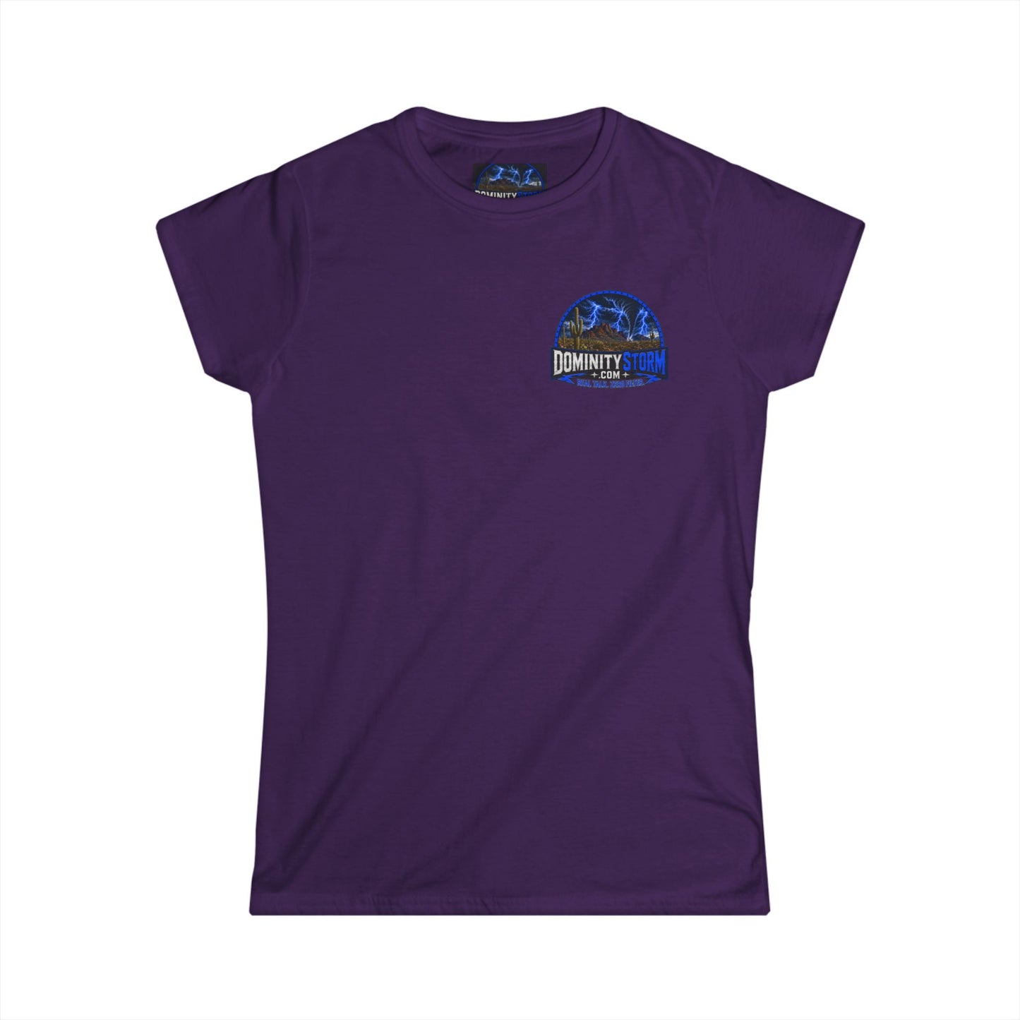 A DominityStorm Lightning Logo Tee — Women's Graphic T‑Shirt