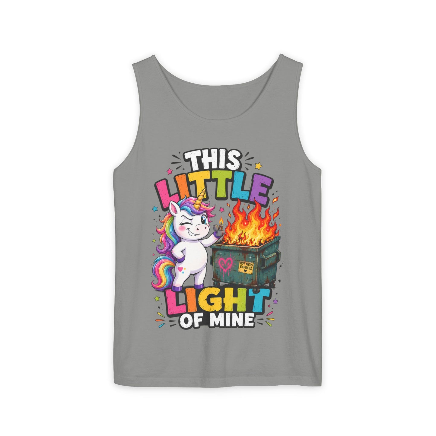 This Little Light Of Mine Unicorn Tank Top — Funny Vintage Unicorn Graphic Tank