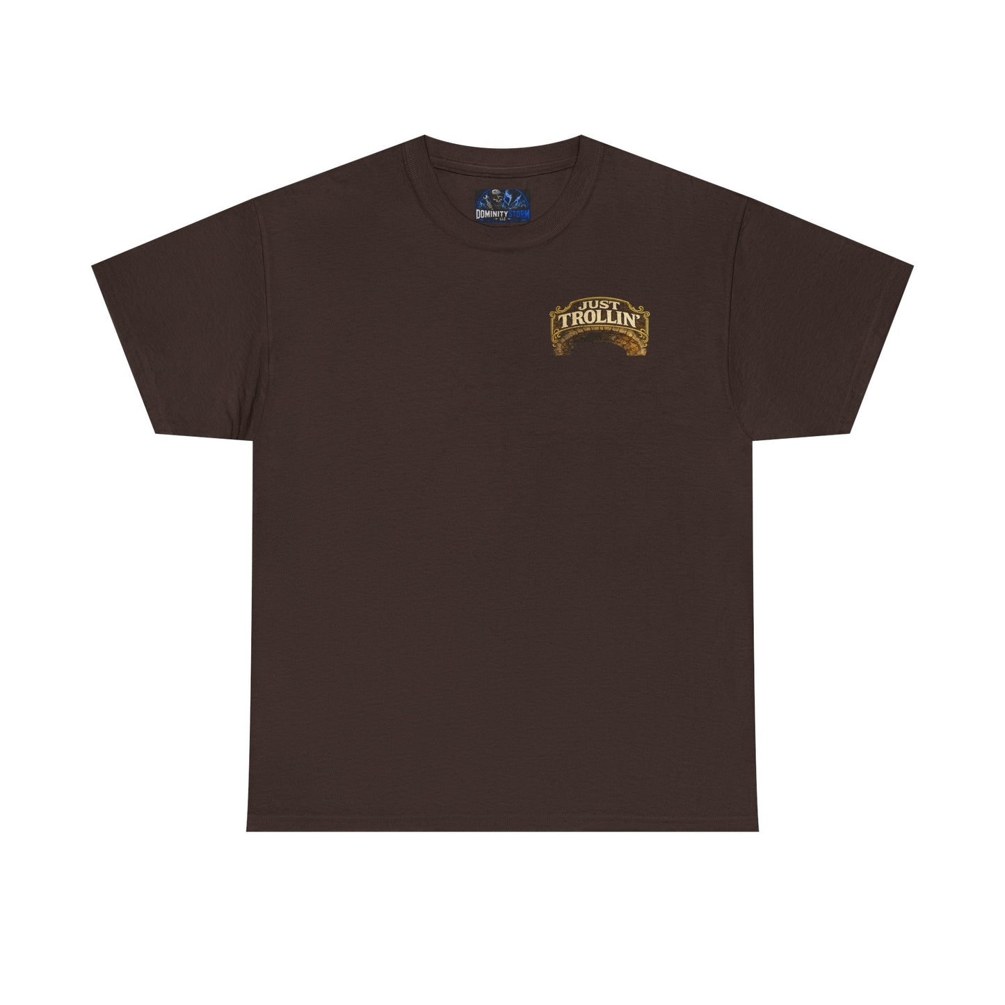 T-Shirt — "Just Trollin'" Vintage Fantasy Troll Graphic Tee