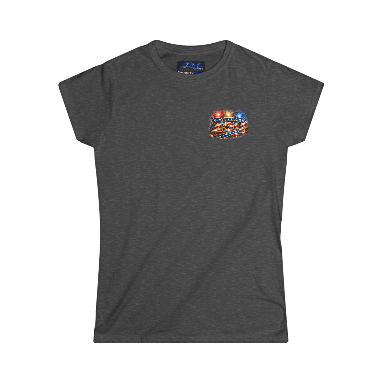 Graphic USA 250 Uncle Sam Strong Vintage Flag Women's Tee