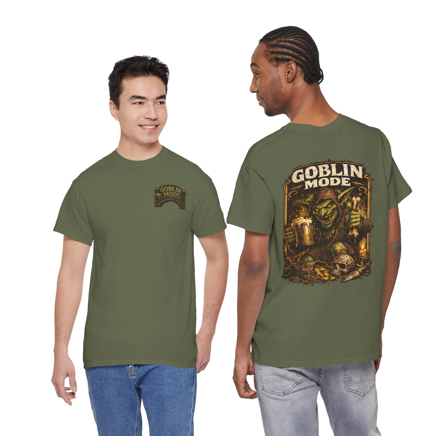 Goblin Mode Tee — Fantasy Goblin Skull Graphic T-Shirt