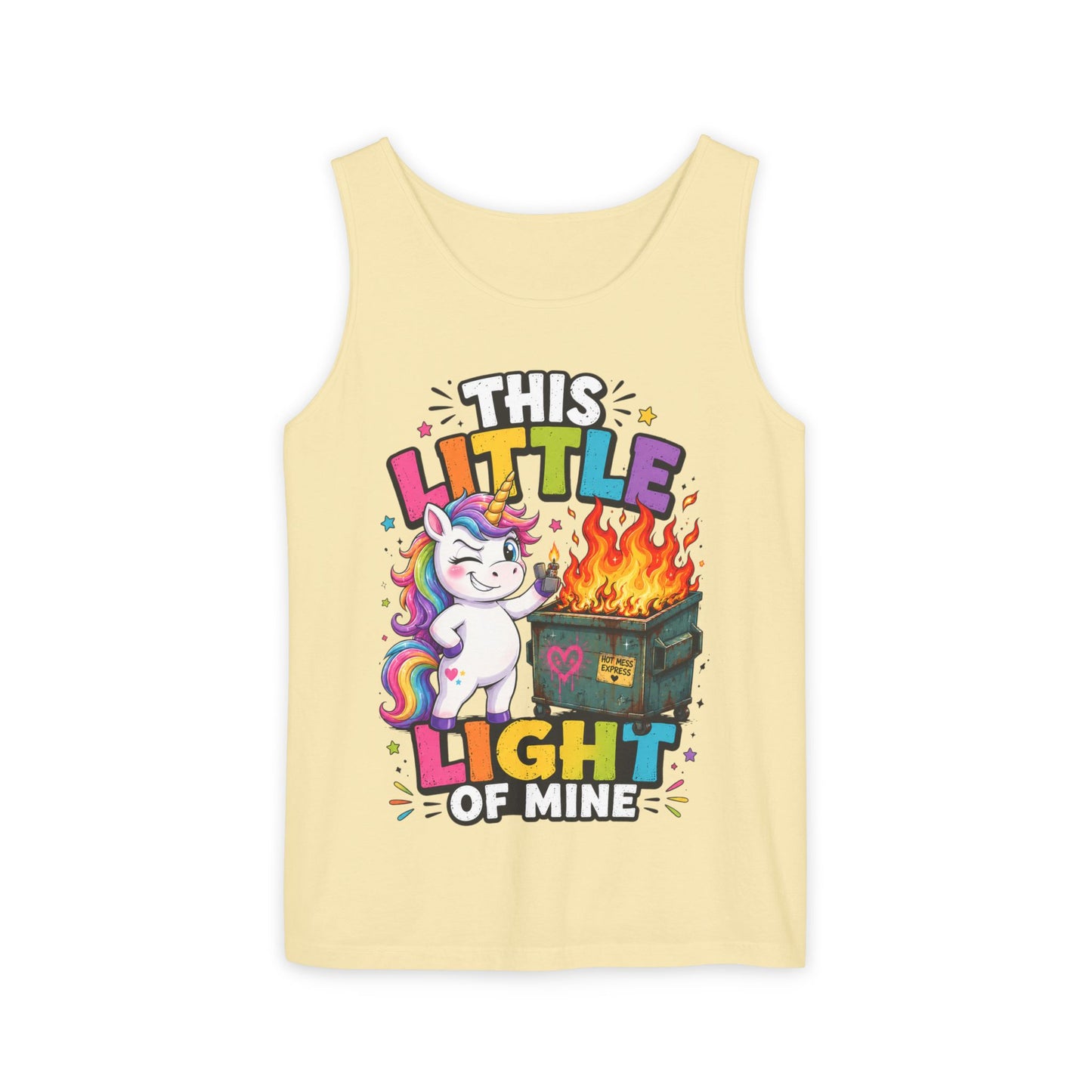 This Little Light Of Mine Unicorn Tank Top — Funny Vintage Unicorn Graphic Tank