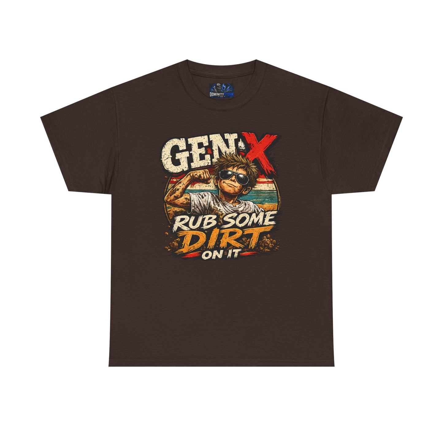 Gen X T-Shirt "Rub Some Dirt On It" — Funny Retro Mechanic Tee for Parents & DIYers