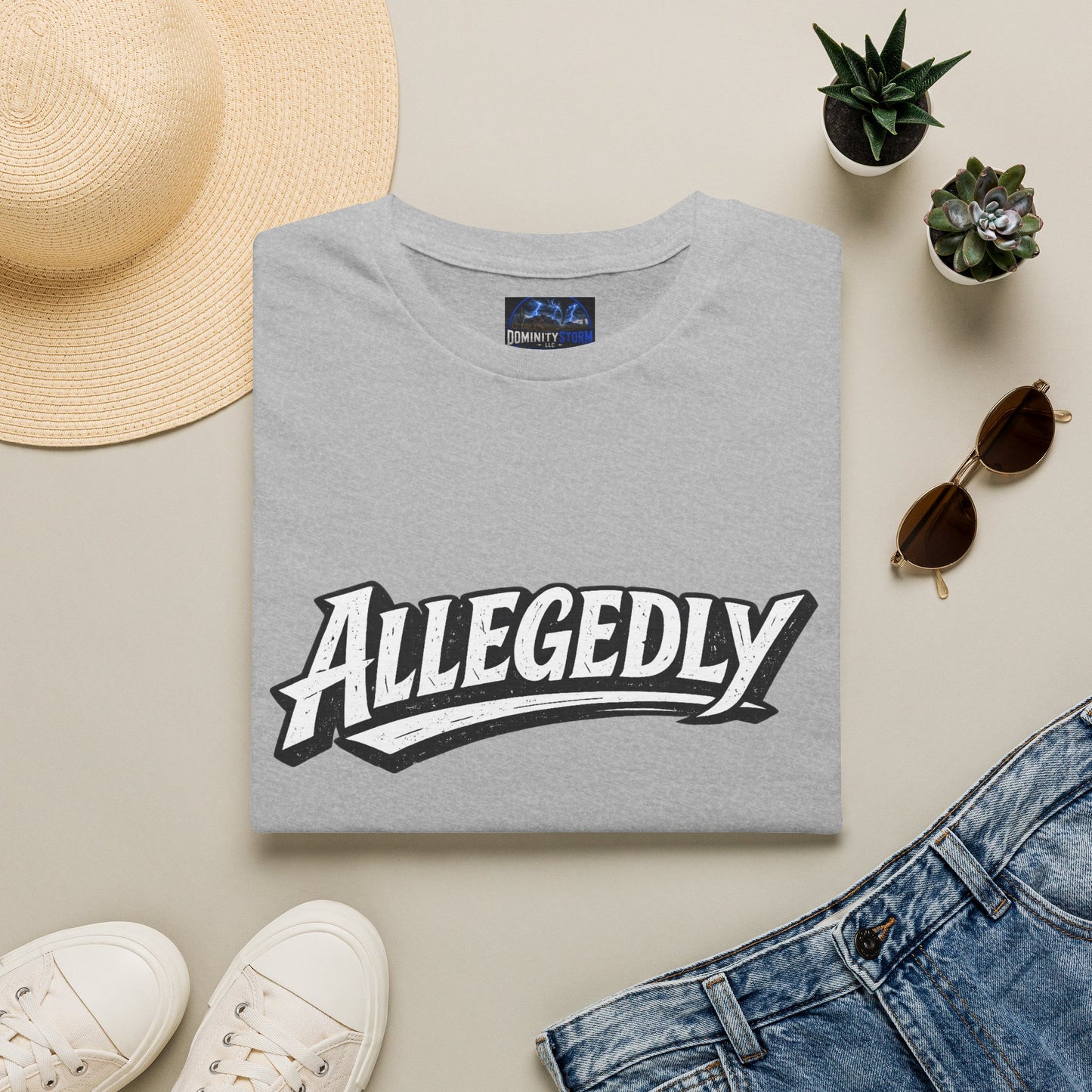 Allegedly Retro Script T-Shirt