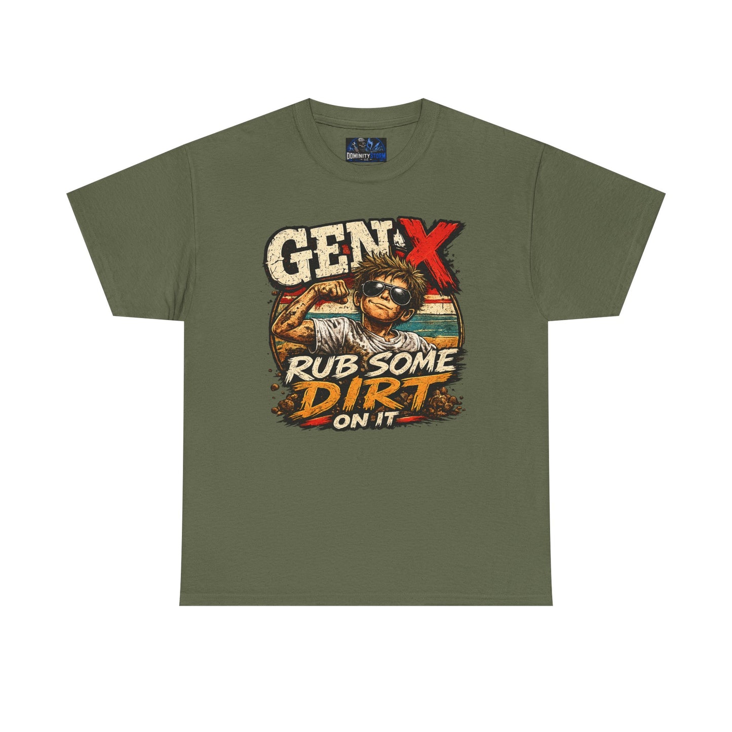 Gen X T-Shirt "Rub Some Dirt On It" — Funny Retro Mechanic Tee for Parents & DIYers