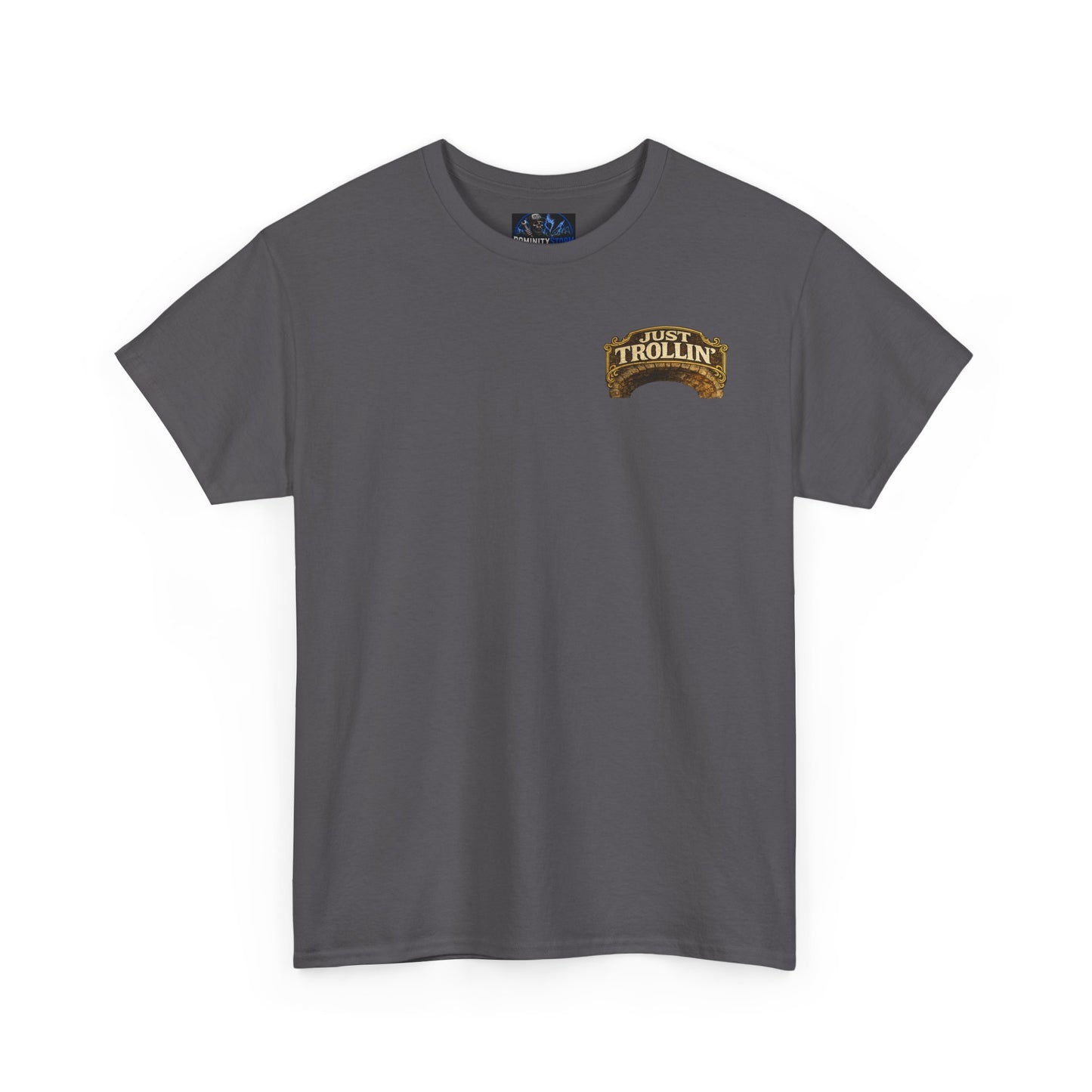 T-Shirt — "Just Trollin'" Vintage Fantasy Troll Graphic Tee