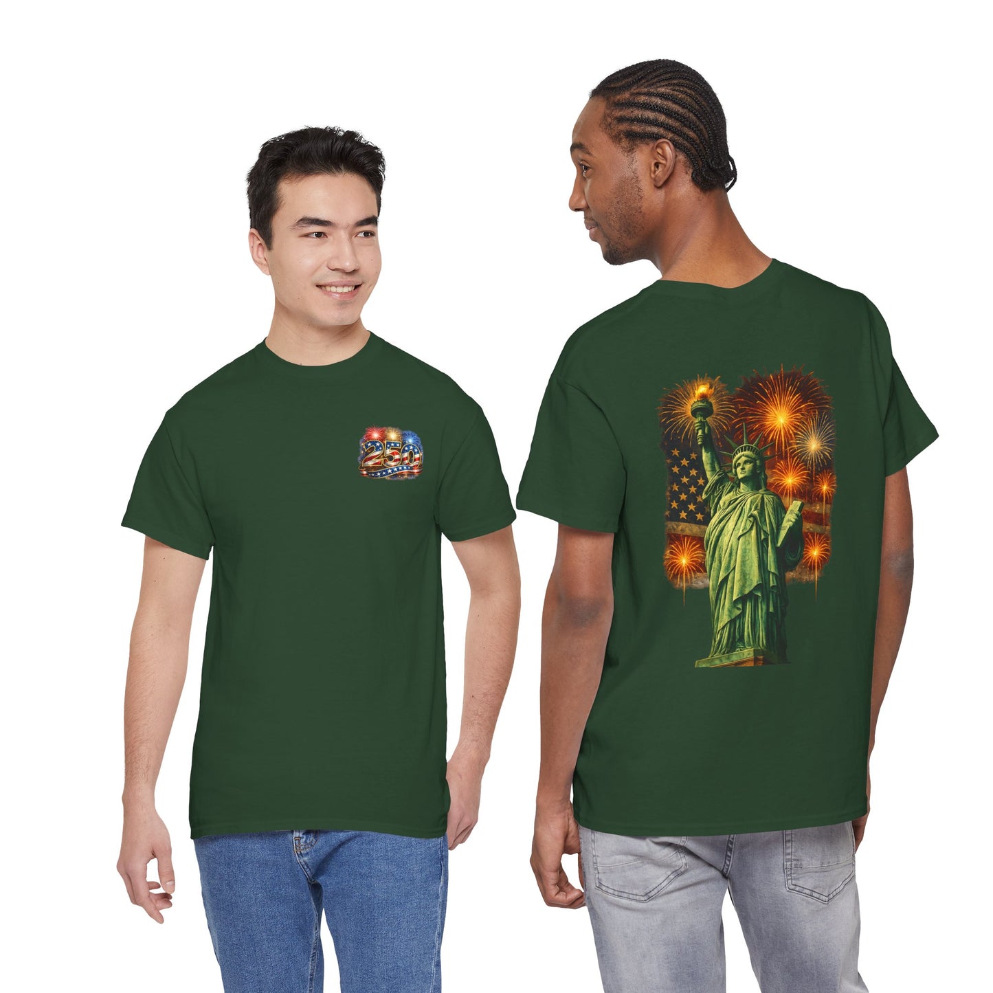 250 Years T-Shirt — Statue of Liberty Patriotic Anniversary Tee