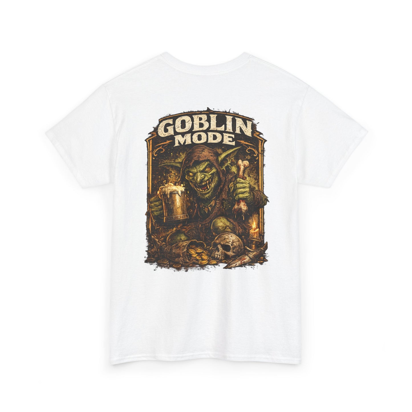 Goblin Mode Tee — Fantasy Goblin Skull Graphic T-Shirt