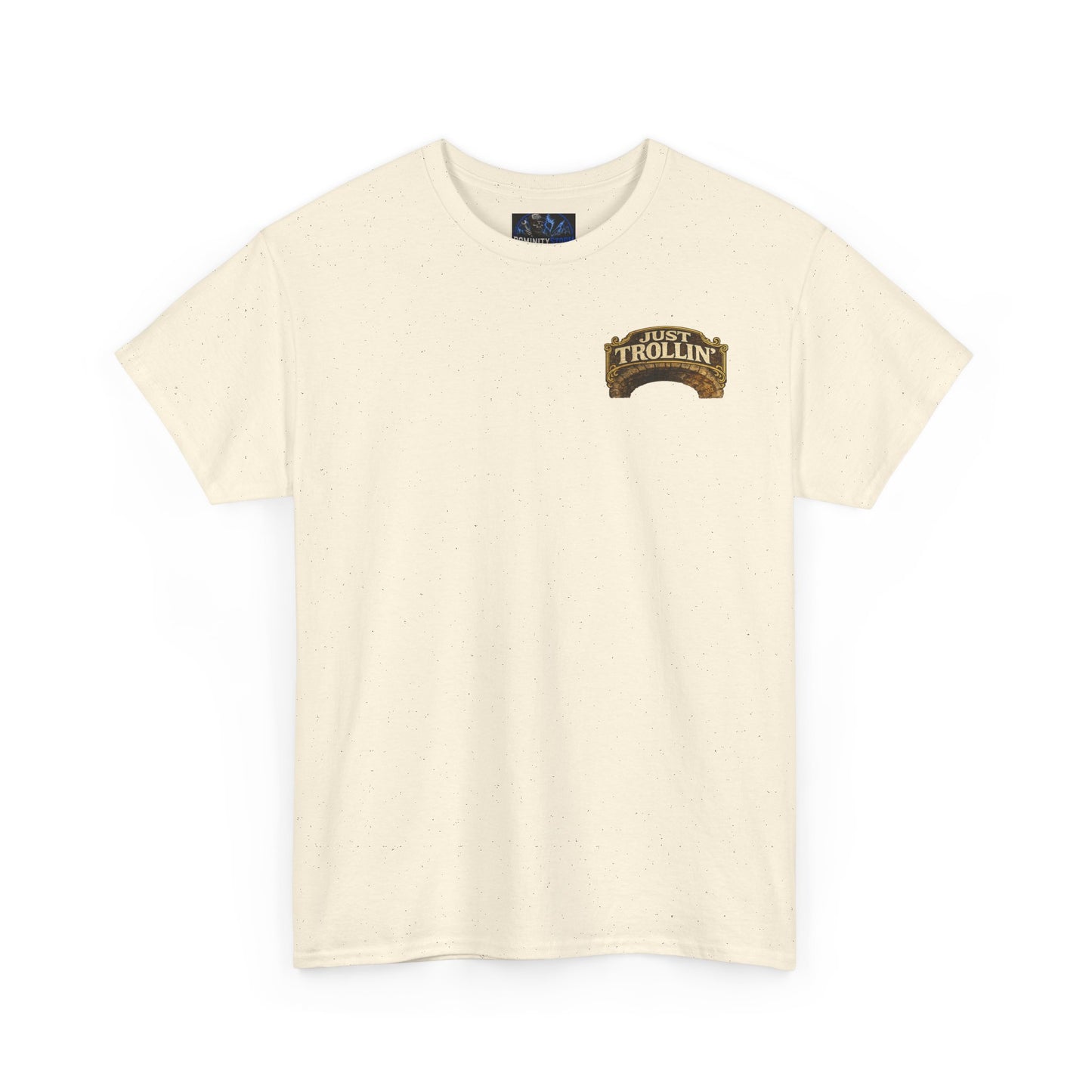 T-Shirt — "Just Trollin'" Vintage Fantasy Troll Graphic Tee