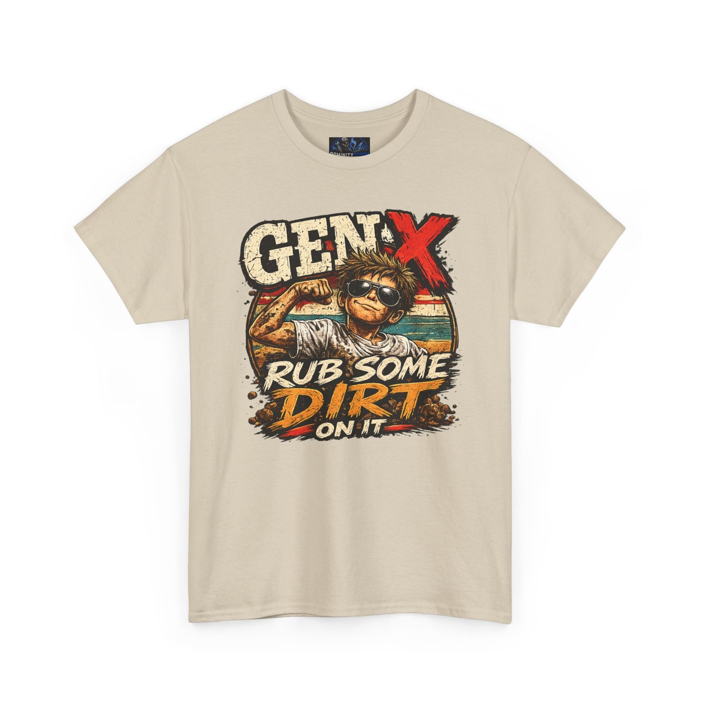 Gen X T-Shirt "Rub Some Dirt On It" — Funny Retro Mechanic Tee for Parents & DIYers