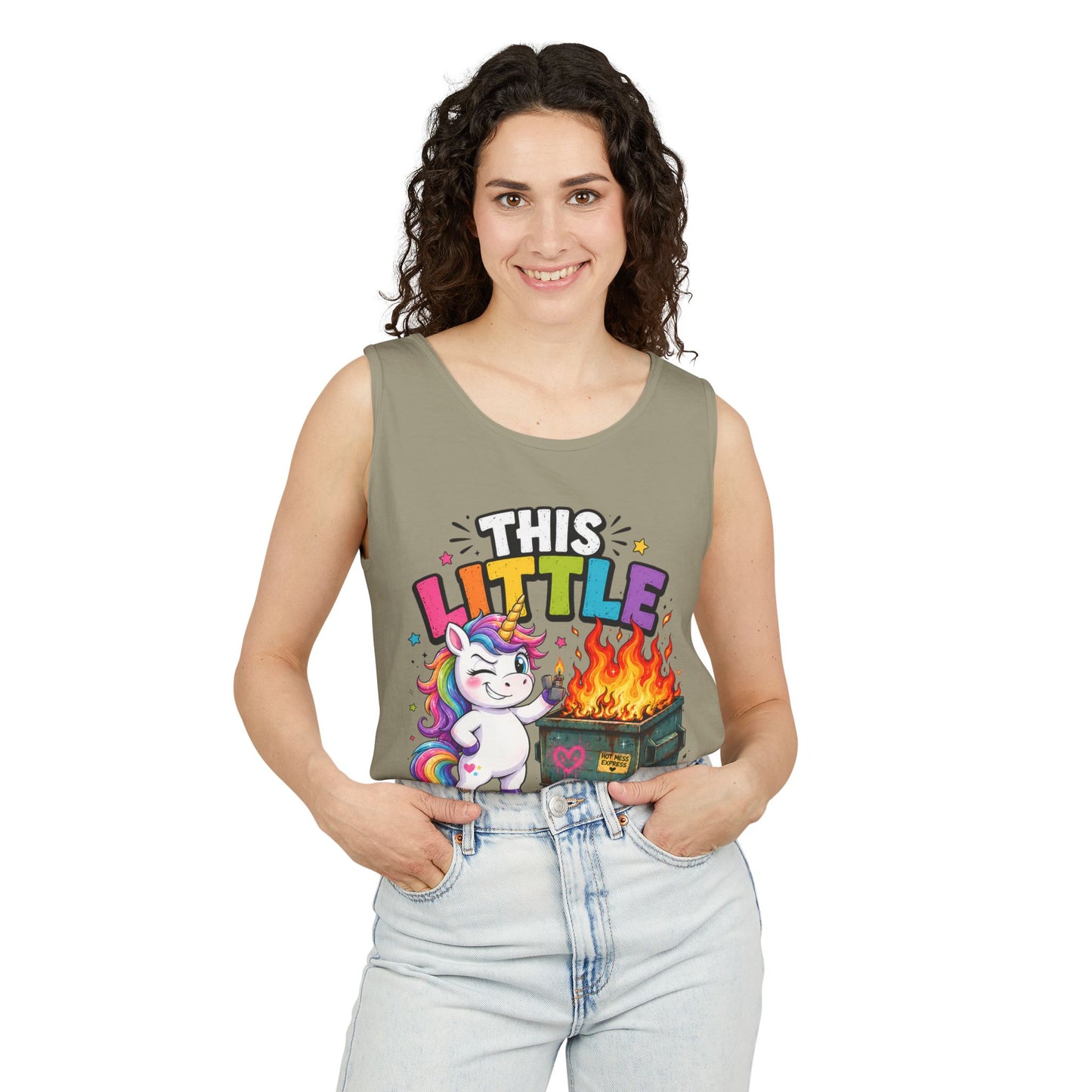 This Little Light Of Mine Unicorn Tank Top — Funny Vintage Unicorn Graphic Tank