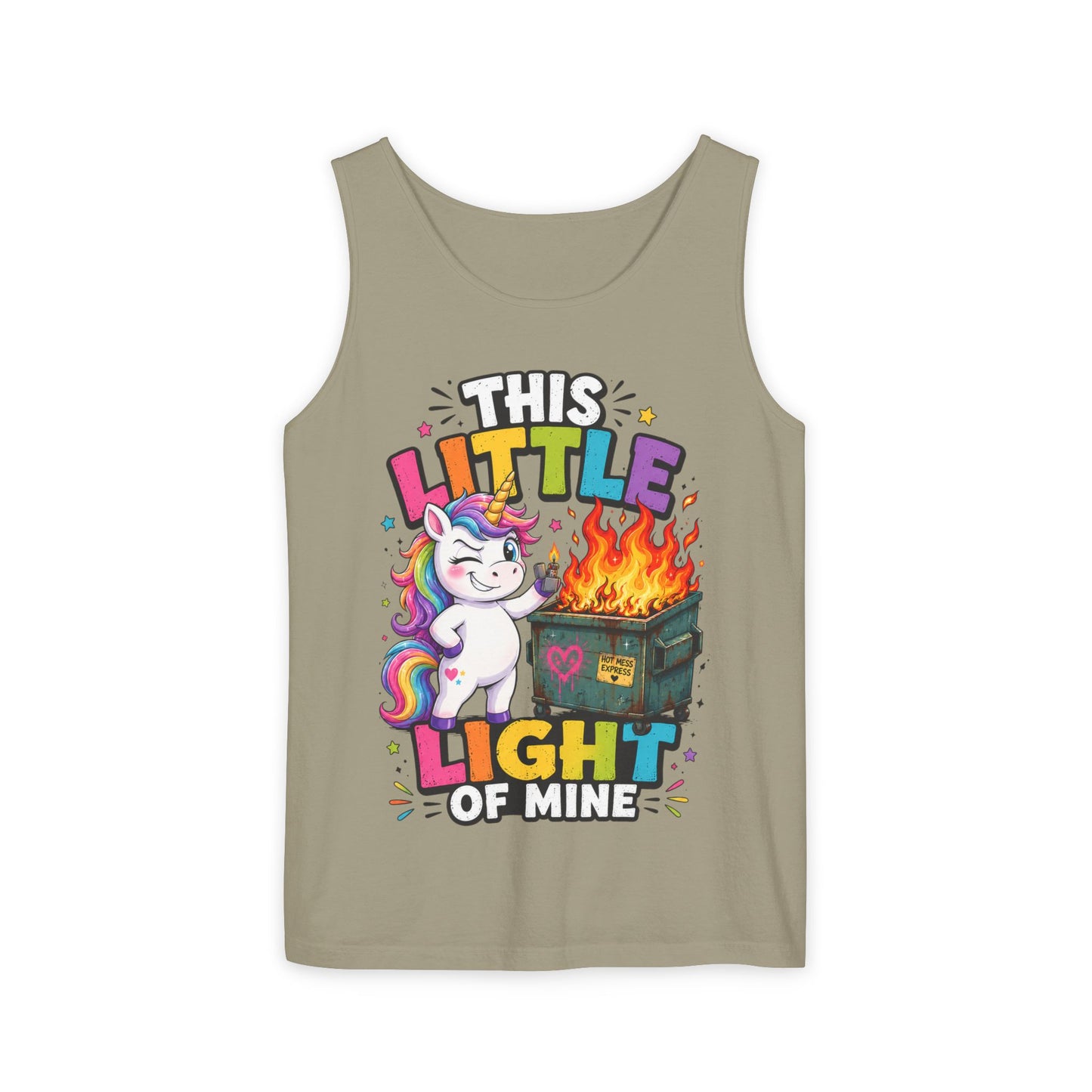 This Little Light Of Mine Unicorn Tank Top — Funny Vintage Unicorn Graphic Tank