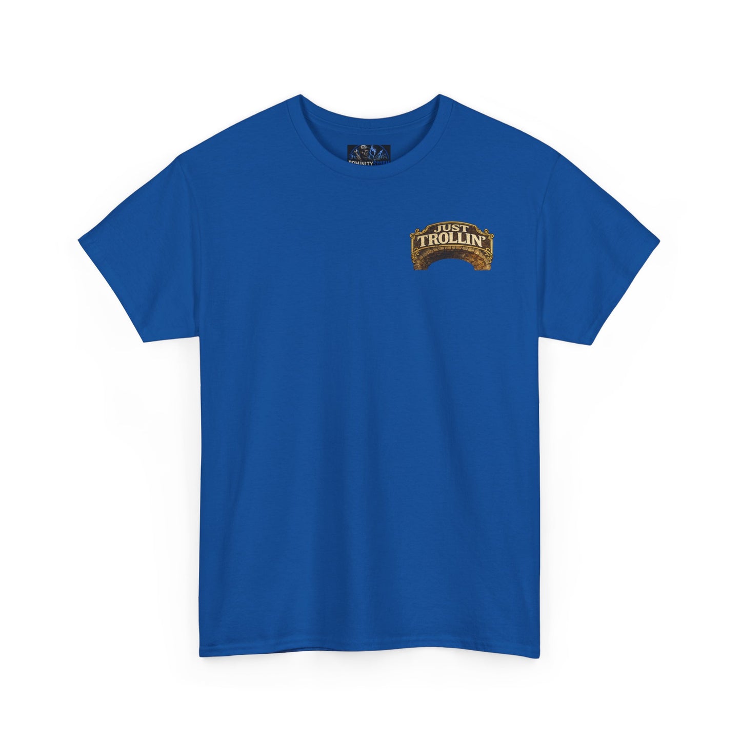 T-Shirt — "Just Trollin'" Vintage Fantasy Troll Graphic Tee