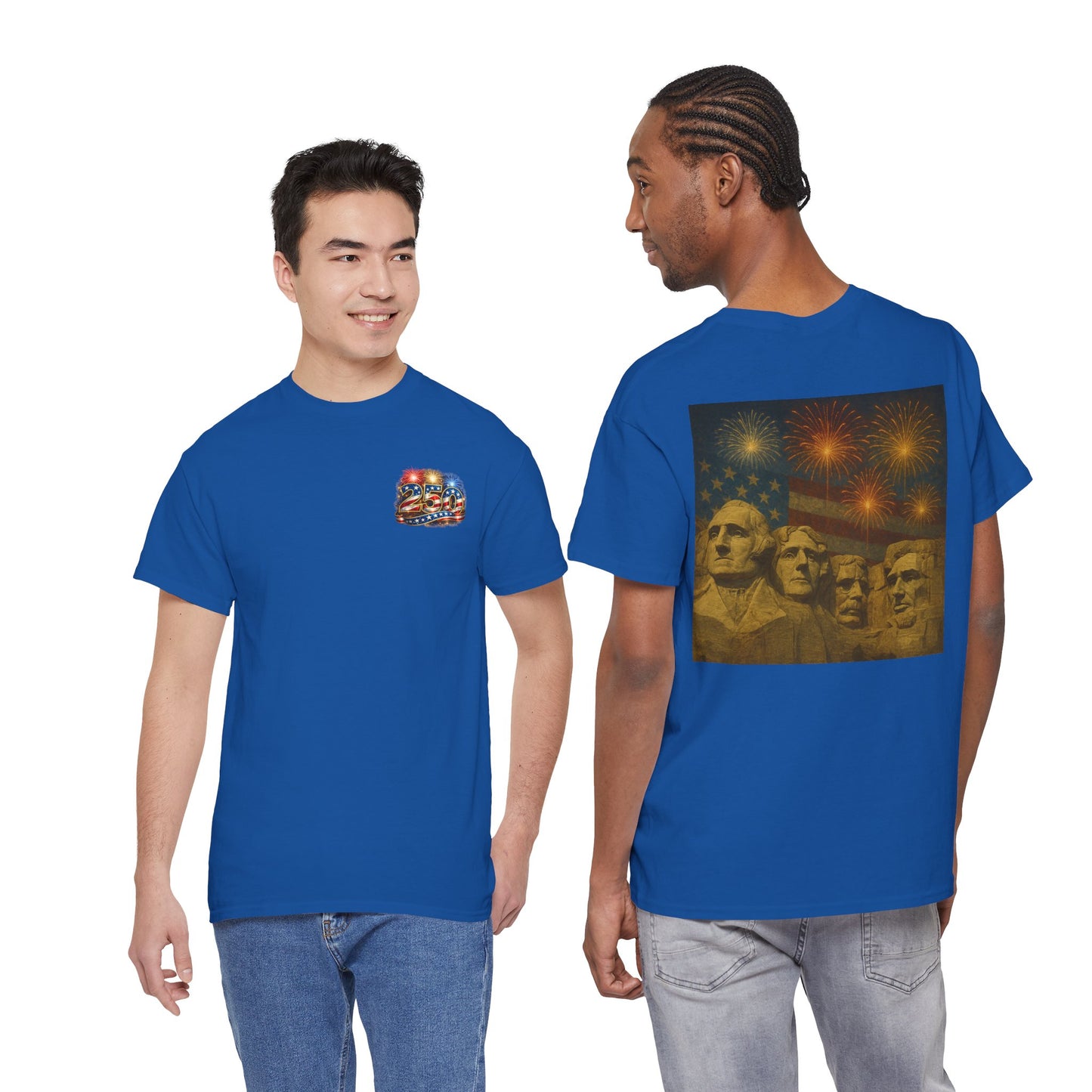 Mount Rushmore Fireworks T-Shirt – Patriotic Fourth of July Tee