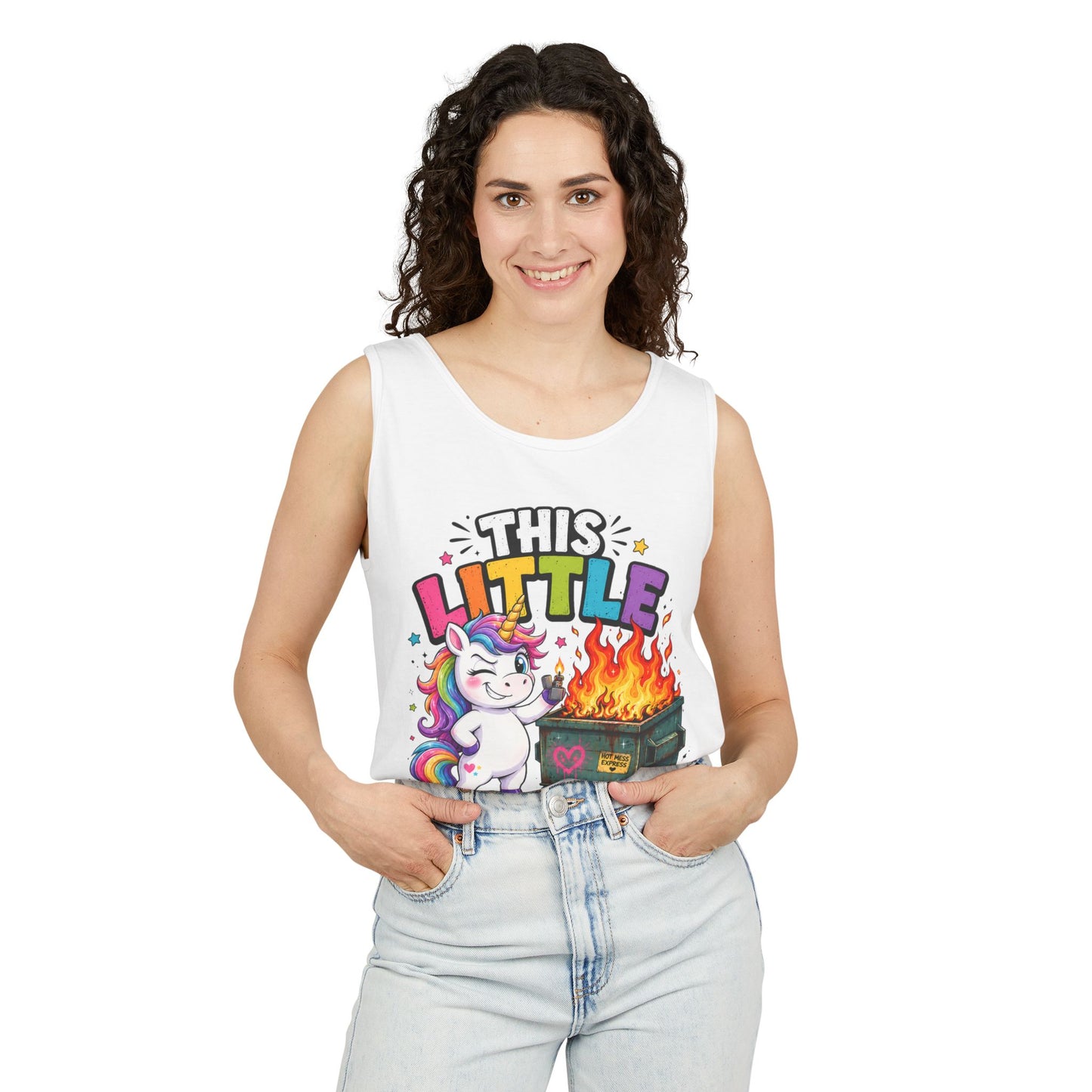 This Little Light Of Mine Unicorn Tank Top — Funny Vintage Unicorn Graphic Tank