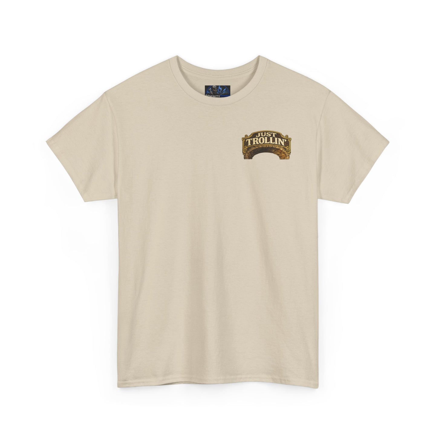 T-Shirt — "Just Trollin'" Vintage Fantasy Troll Graphic Tee