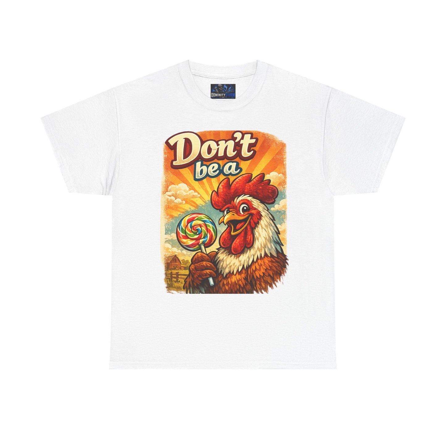 Rooster 'Don't Be a' Graphic Tee – Retro Farmyard Humor T-Shirt