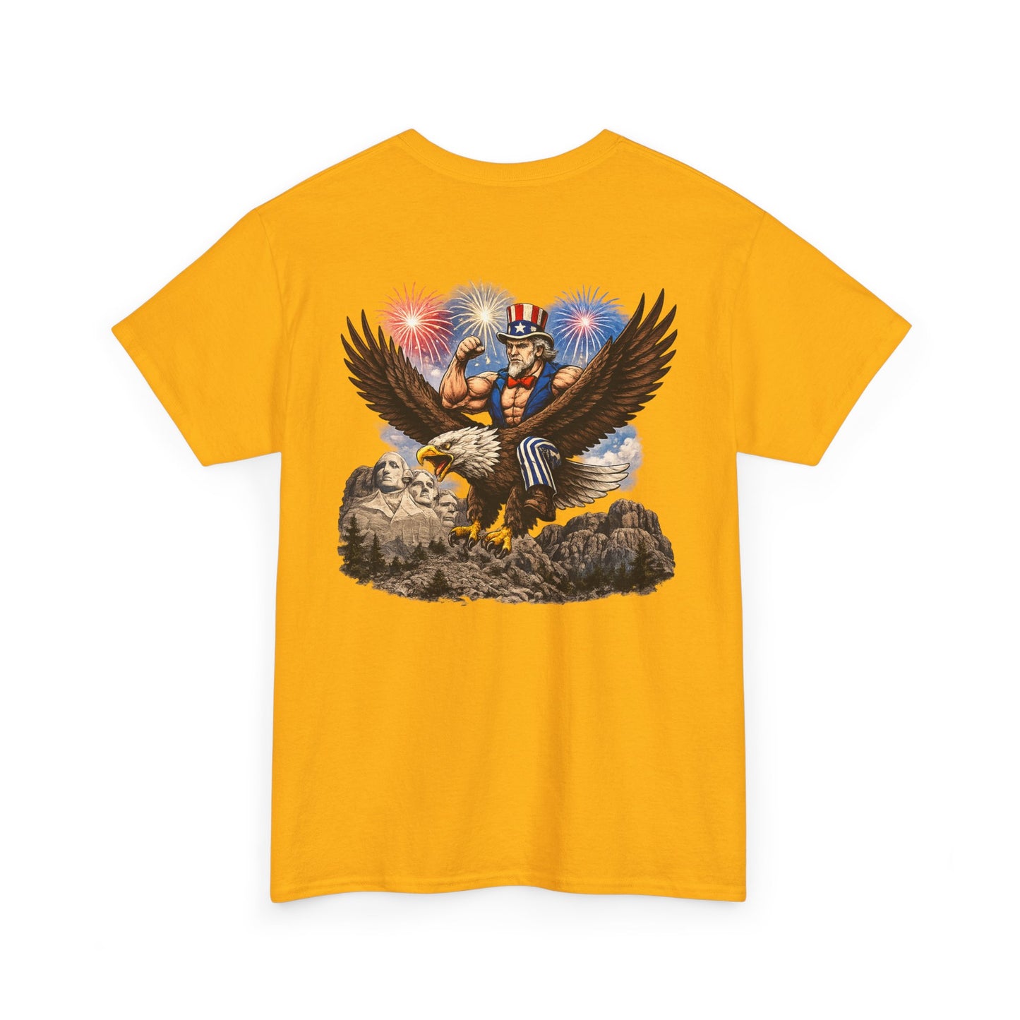 Patriotic Uncle Sam Eagle T-Shirt – 4th of July Fireworks Tee