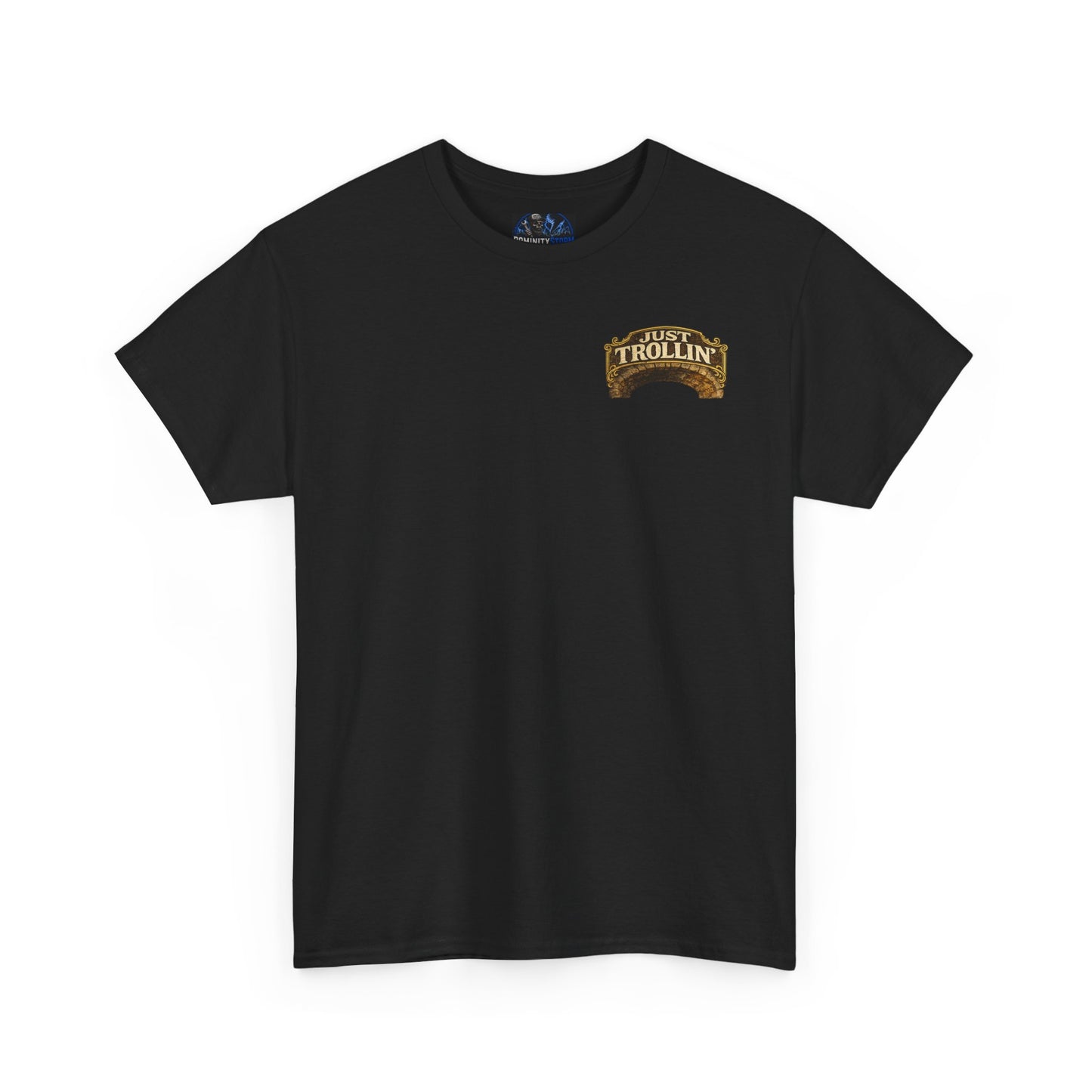 T-Shirt — "Just Trollin'" Vintage Fantasy Troll Graphic Tee