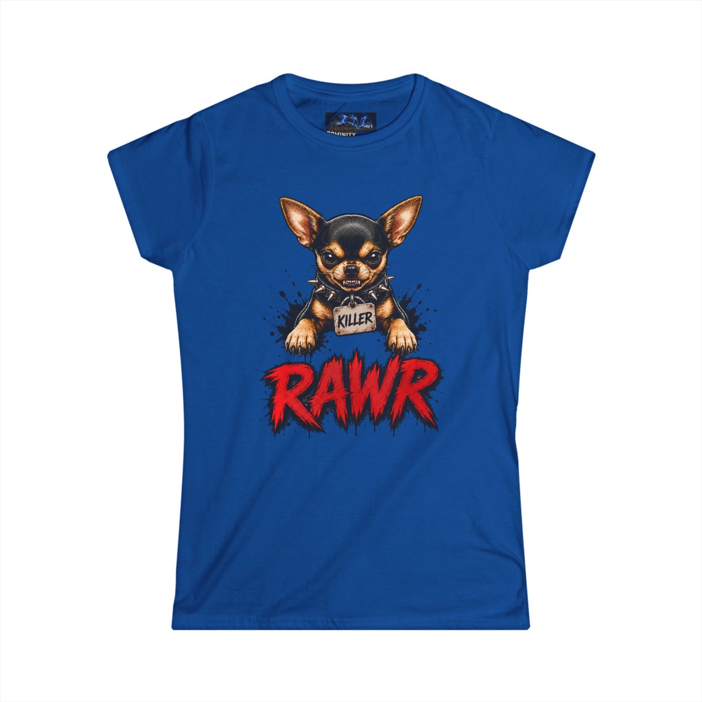Graphic Chihuahua 'RAWR' Graphic Tee - Cute Tough Dog Lover Shirt