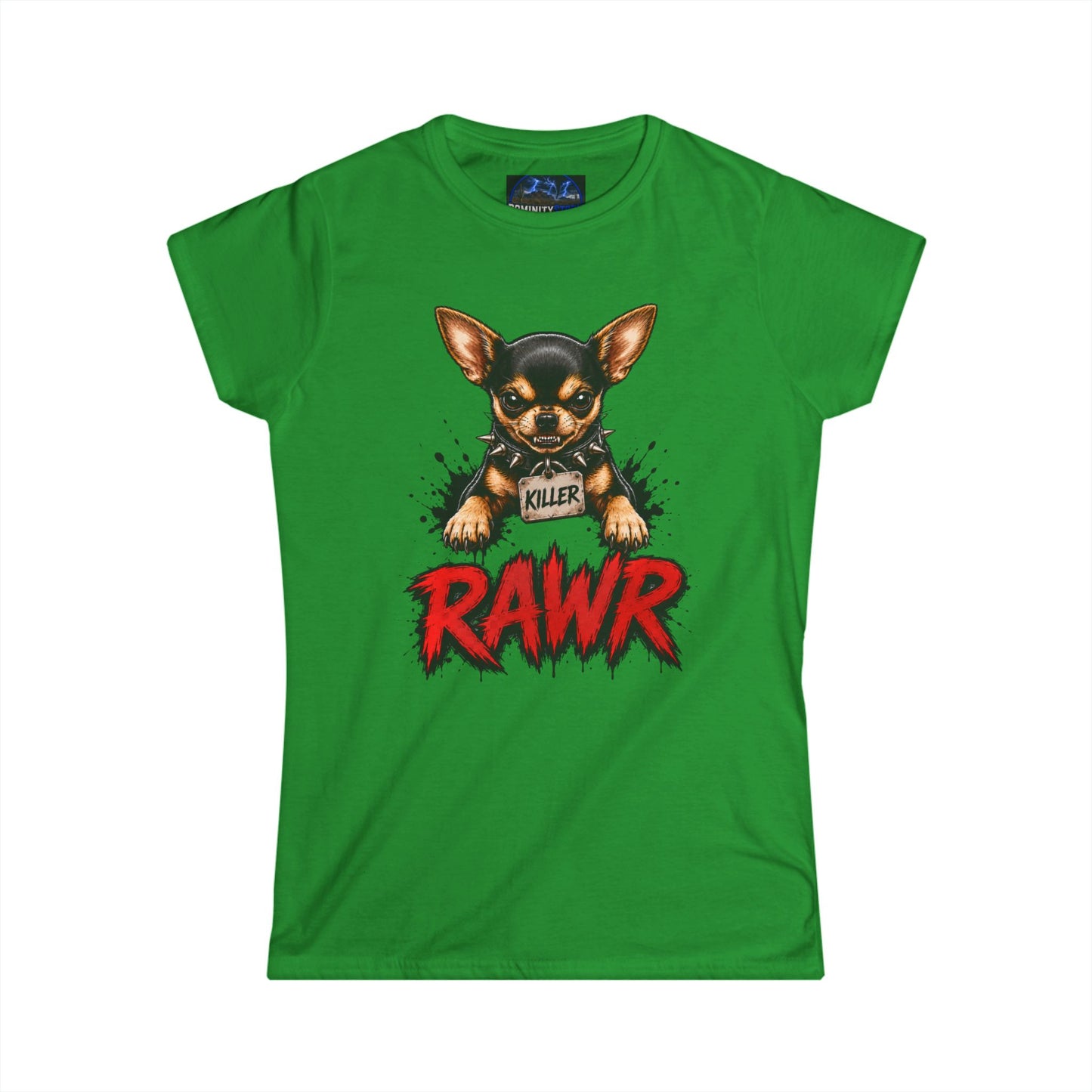 Graphic Chihuahua 'RAWR' Graphic Tee - Cute Tough Dog Lover Shirt