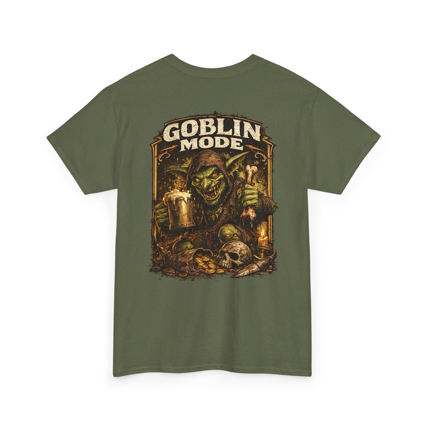 Goblin Mode Tee — Fantasy Goblin Skull Graphic T-Shirt