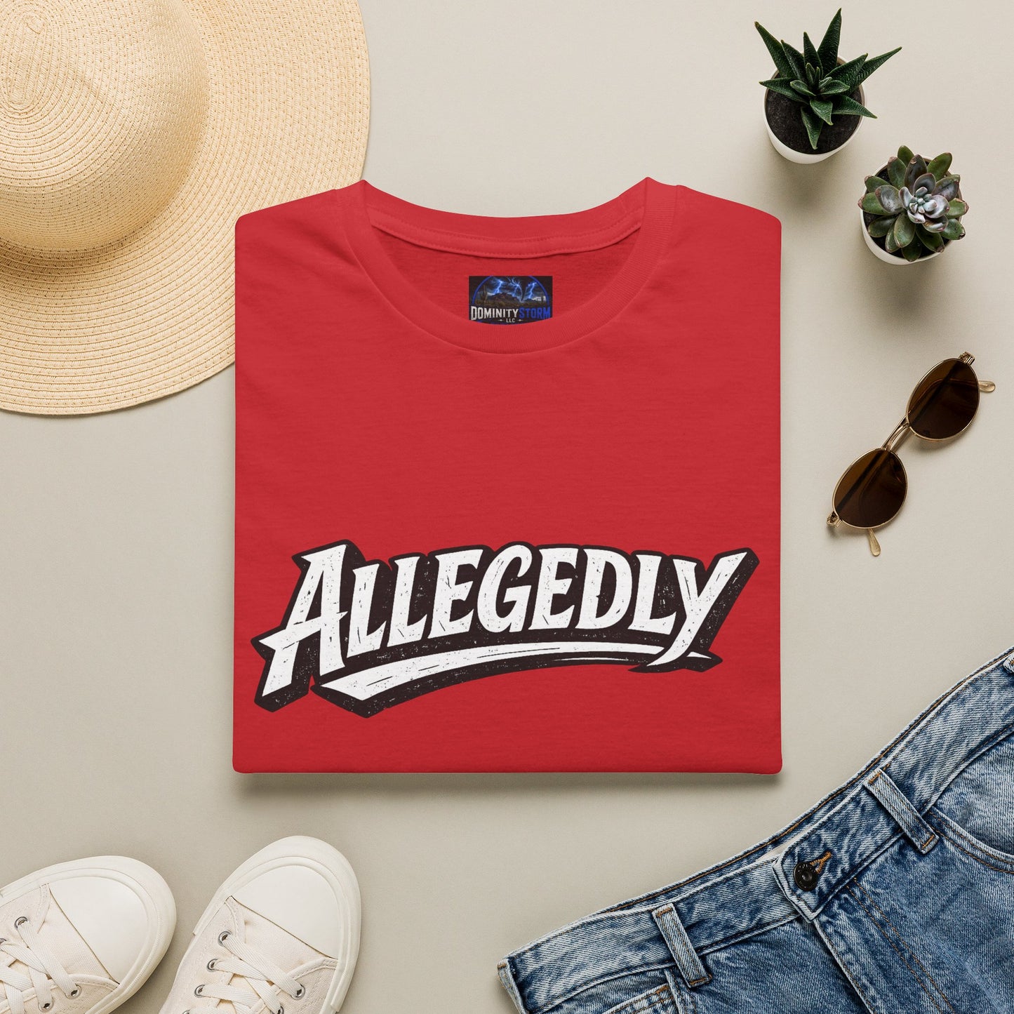 Allegedly Retro Script T-Shirt