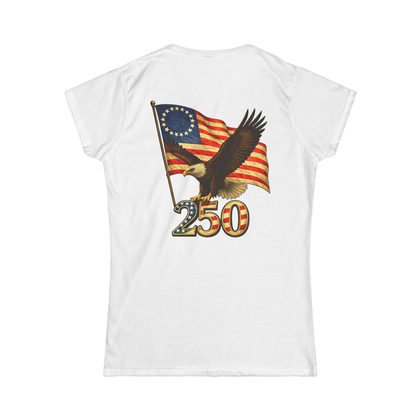 Graphic Patriotic Eagle Tee — 250th USA Flag Anniversary Women's T‑Shirt