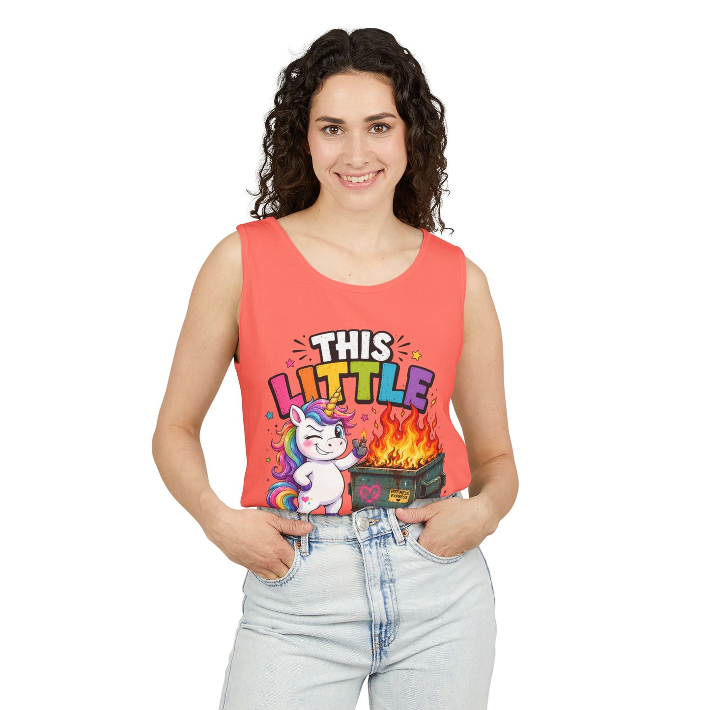 This Little Light Of Mine Unicorn Tank Top — Funny Vintage Unicorn Graphic Tank