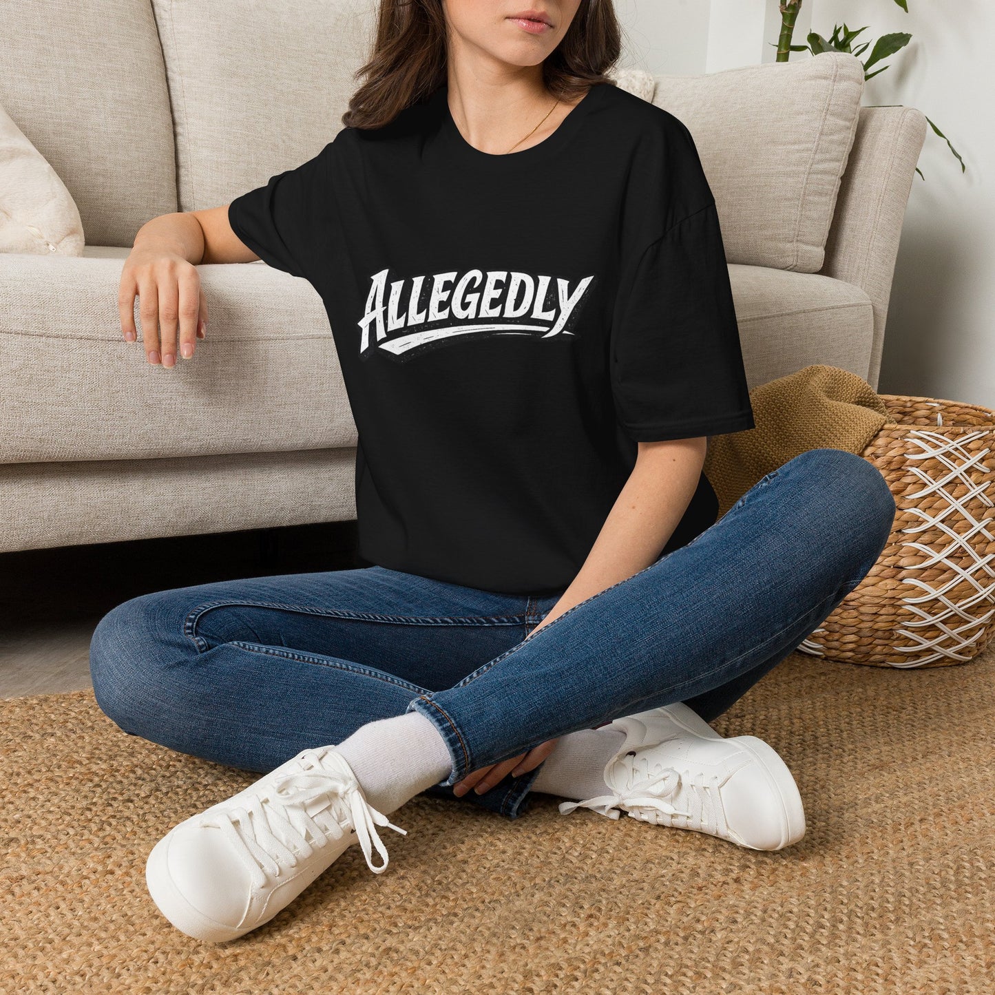 Allegedly Retro Script T-Shirt