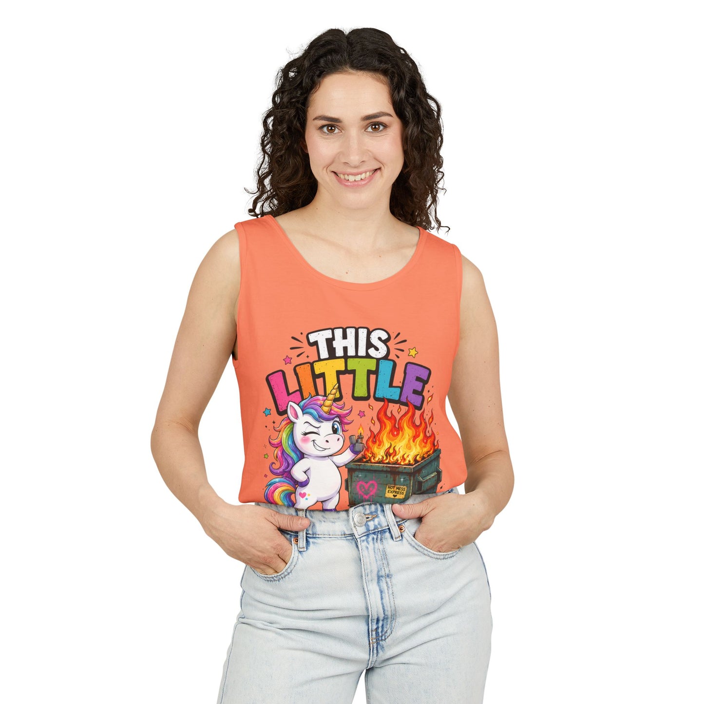 This Little Light Of Mine Unicorn Tank Top — Funny Vintage Unicorn Graphic Tank