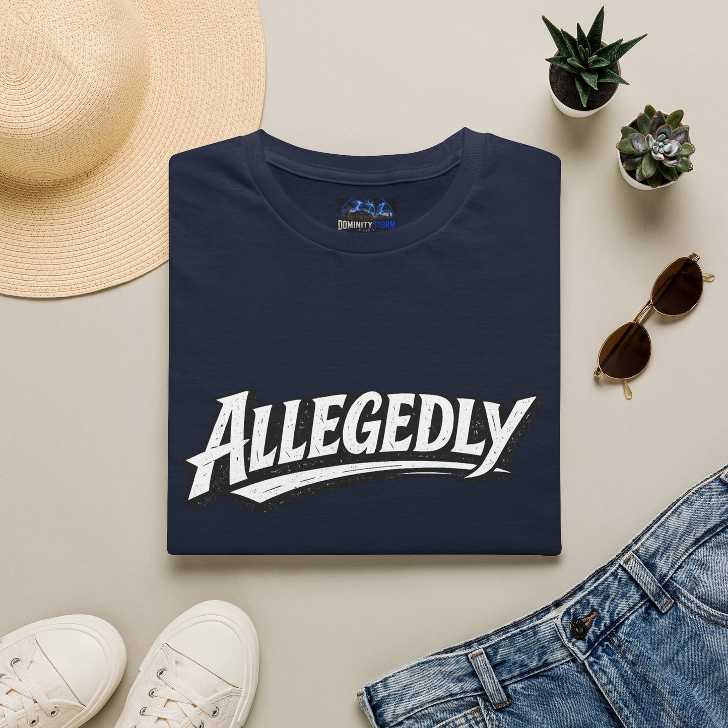Allegedly Retro Script T-Shirt