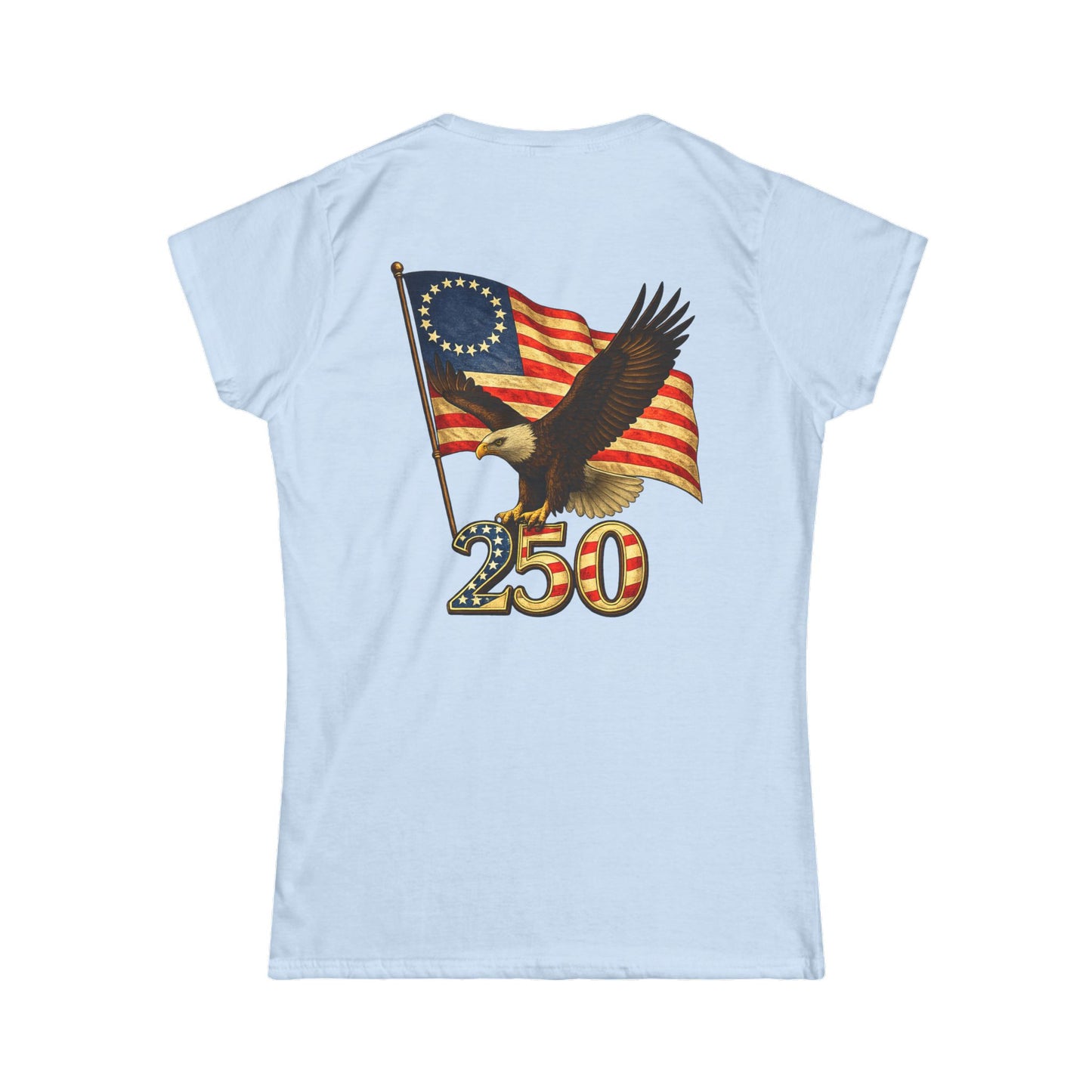 Graphic Patriotic Eagle Tee — 250th USA Flag Anniversary Women's T‑Shirt