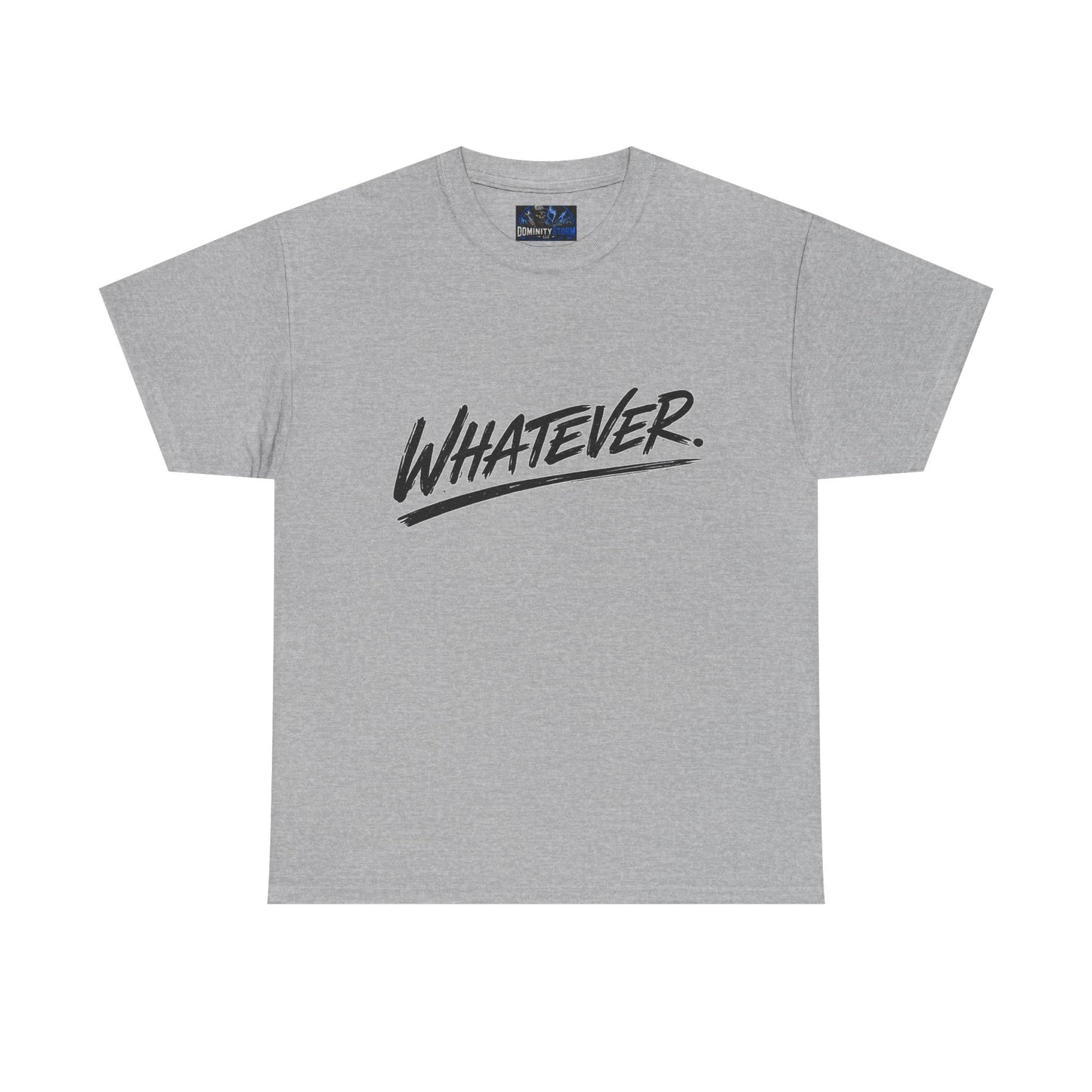 Whatever Graphic Tee — Casual Script Attitude T-Shirt