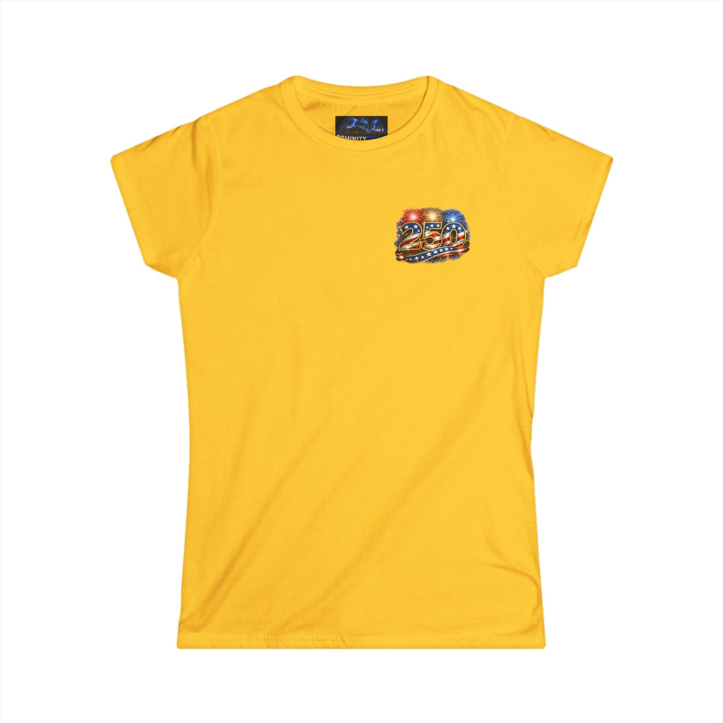 Graphic USA 250 Uncle Sam Strong Vintage Flag Women's Tee