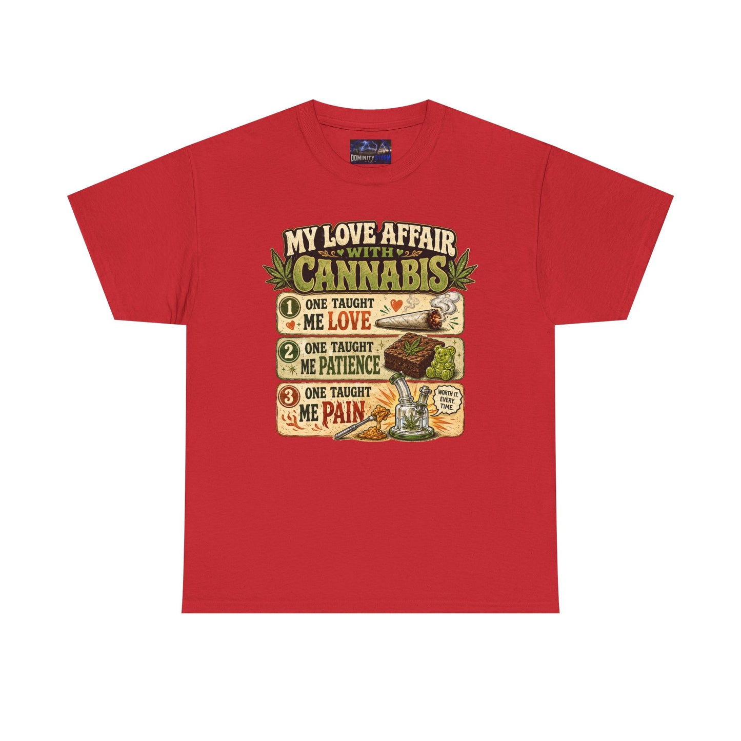 Cannabis Love Affair T-Shirt — "My Love Affair With Cannabis" Graphic Tee
