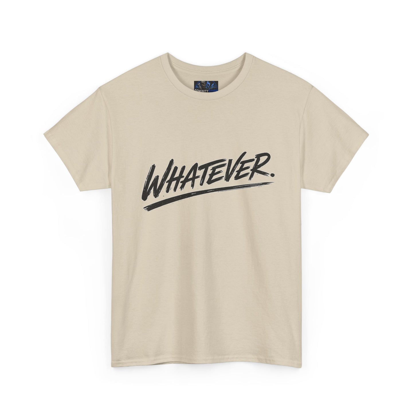 Whatever Graphic Tee — Casual Script Attitude T-Shirt