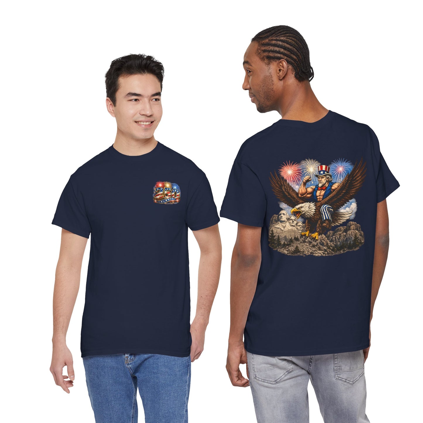 Patriotic Uncle Sam Eagle T-Shirt – 4th of July Fireworks Tee