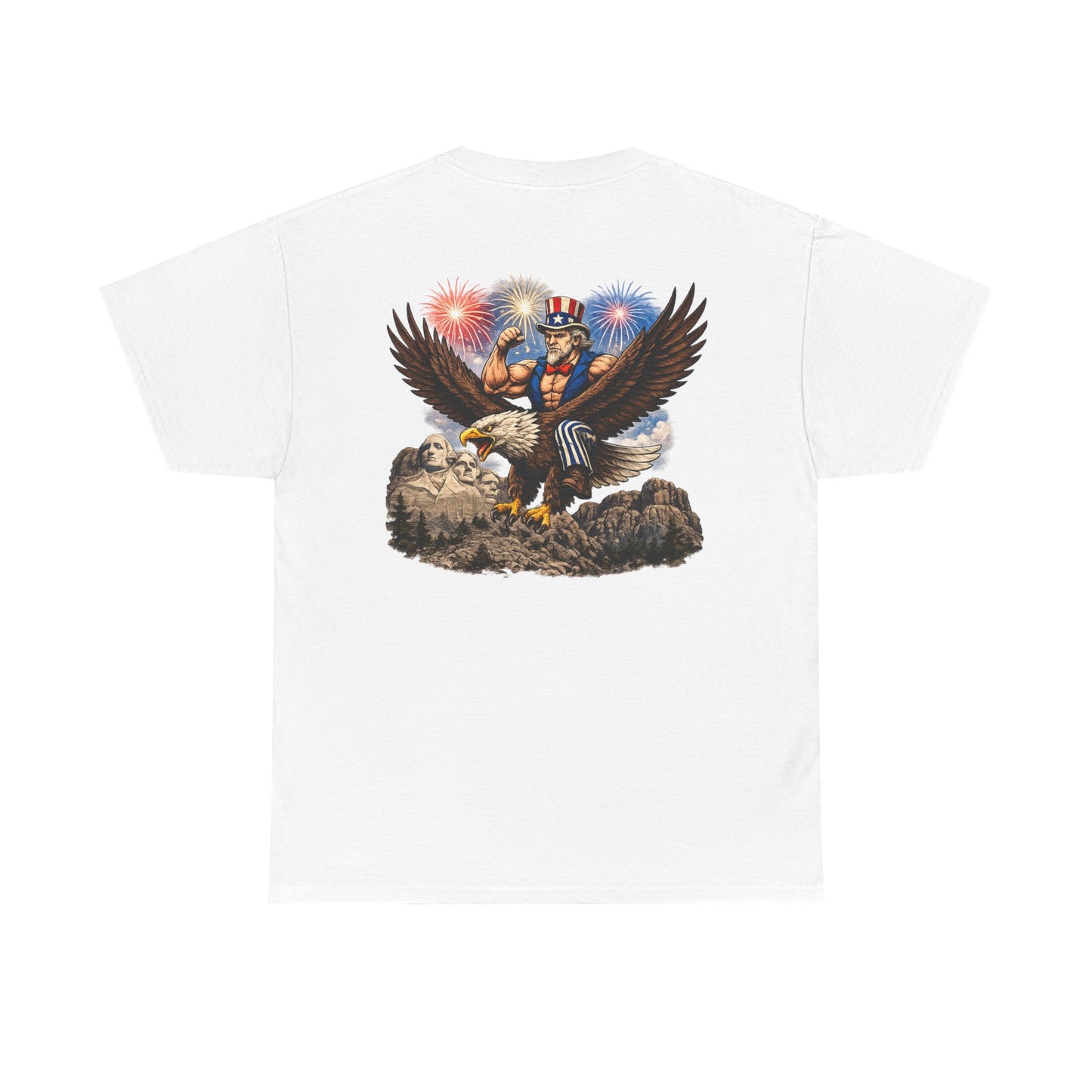 Patriotic Uncle Sam Eagle T-Shirt – 4th of July Fireworks Tee