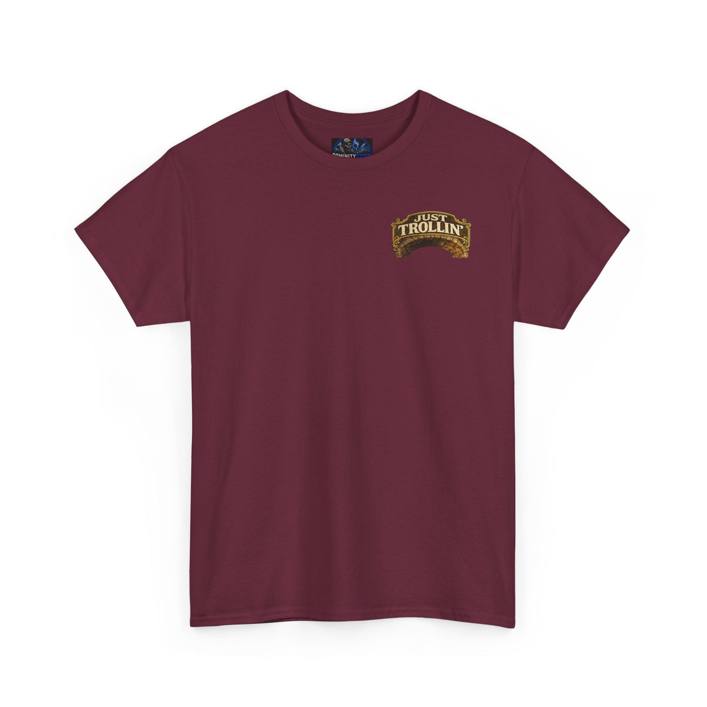 T-Shirt — "Just Trollin'" Vintage Fantasy Troll Graphic Tee