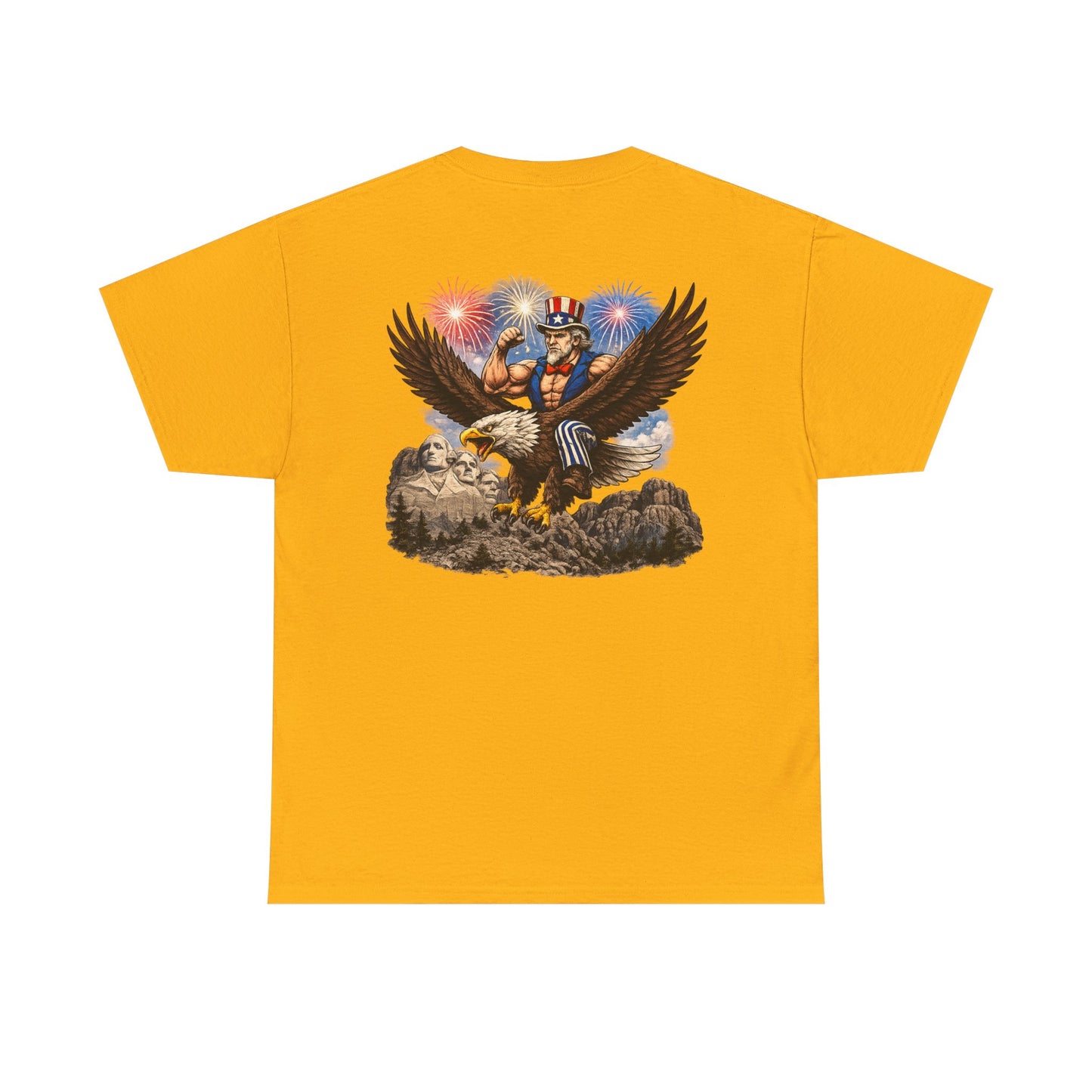 Patriotic Uncle Sam Eagle T-Shirt – 4th of July Fireworks Tee