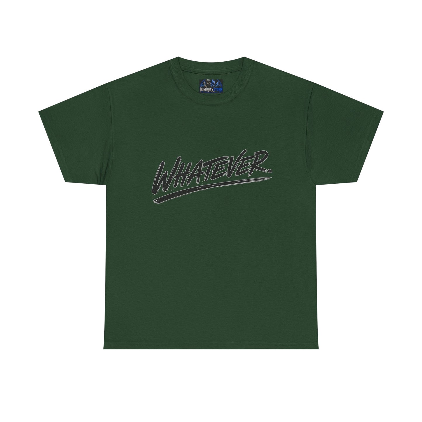 Whatever Graphic Tee — Casual Script Attitude T-Shirt