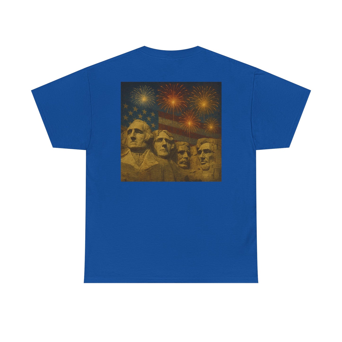 Mount Rushmore Fireworks T-Shirt – Patriotic Fourth of July Tee