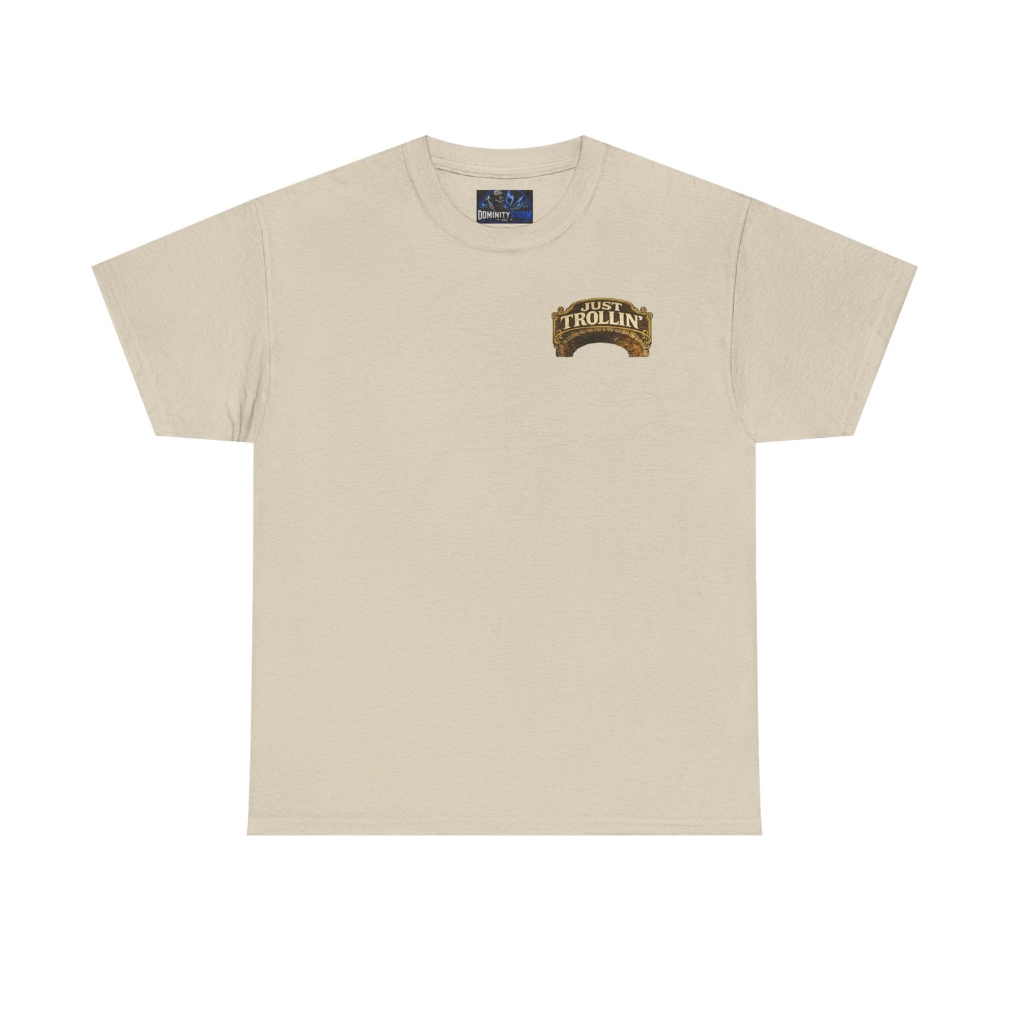 T-Shirt — "Just Trollin'" Vintage Fantasy Troll Graphic Tee