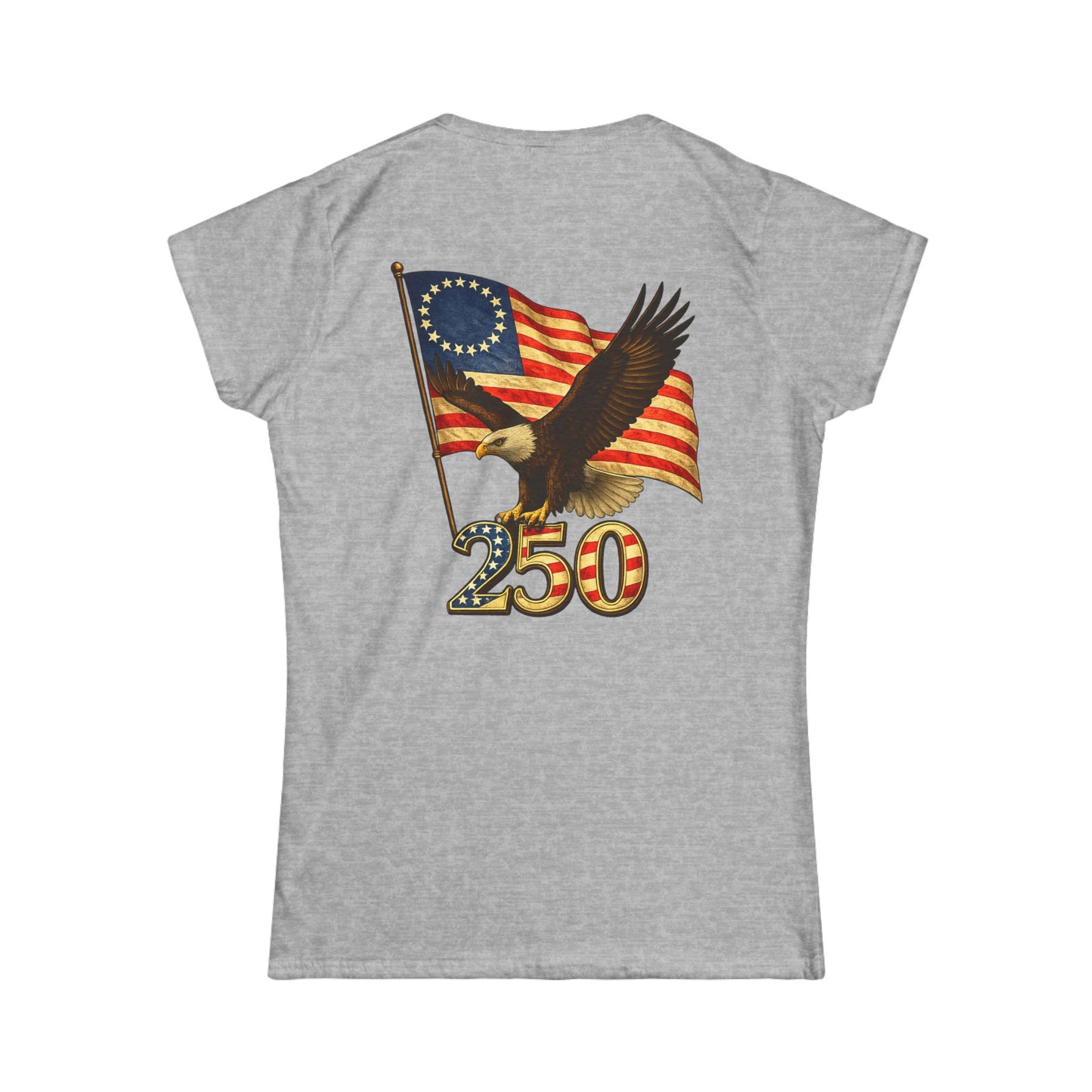 Graphic Patriotic Eagle Tee — 250th USA Flag Anniversary Women's T‑Shirt